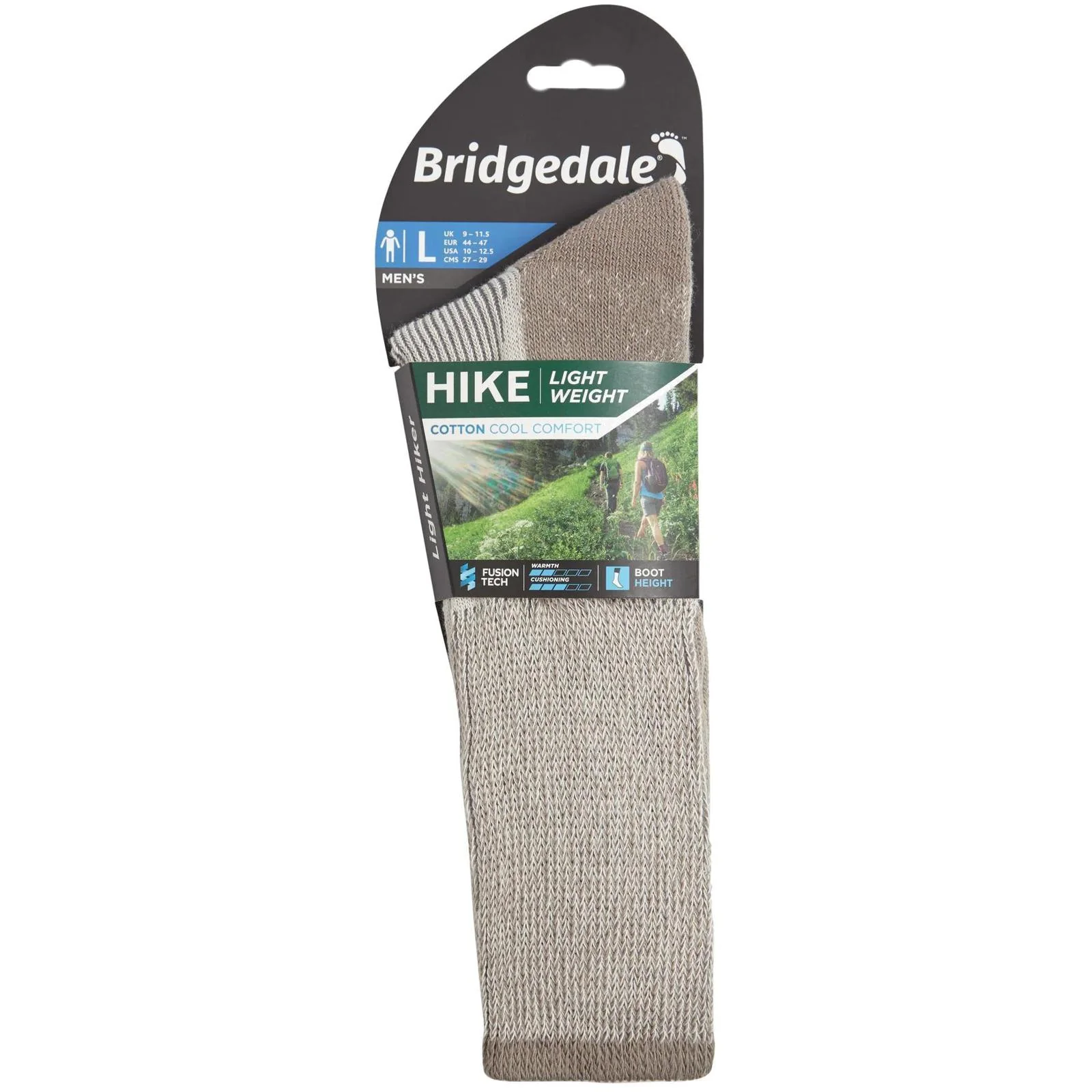 Bridgedale Mens Hike Lightweight Coolmax Comfort Walking Socks - Indigo - Image 18