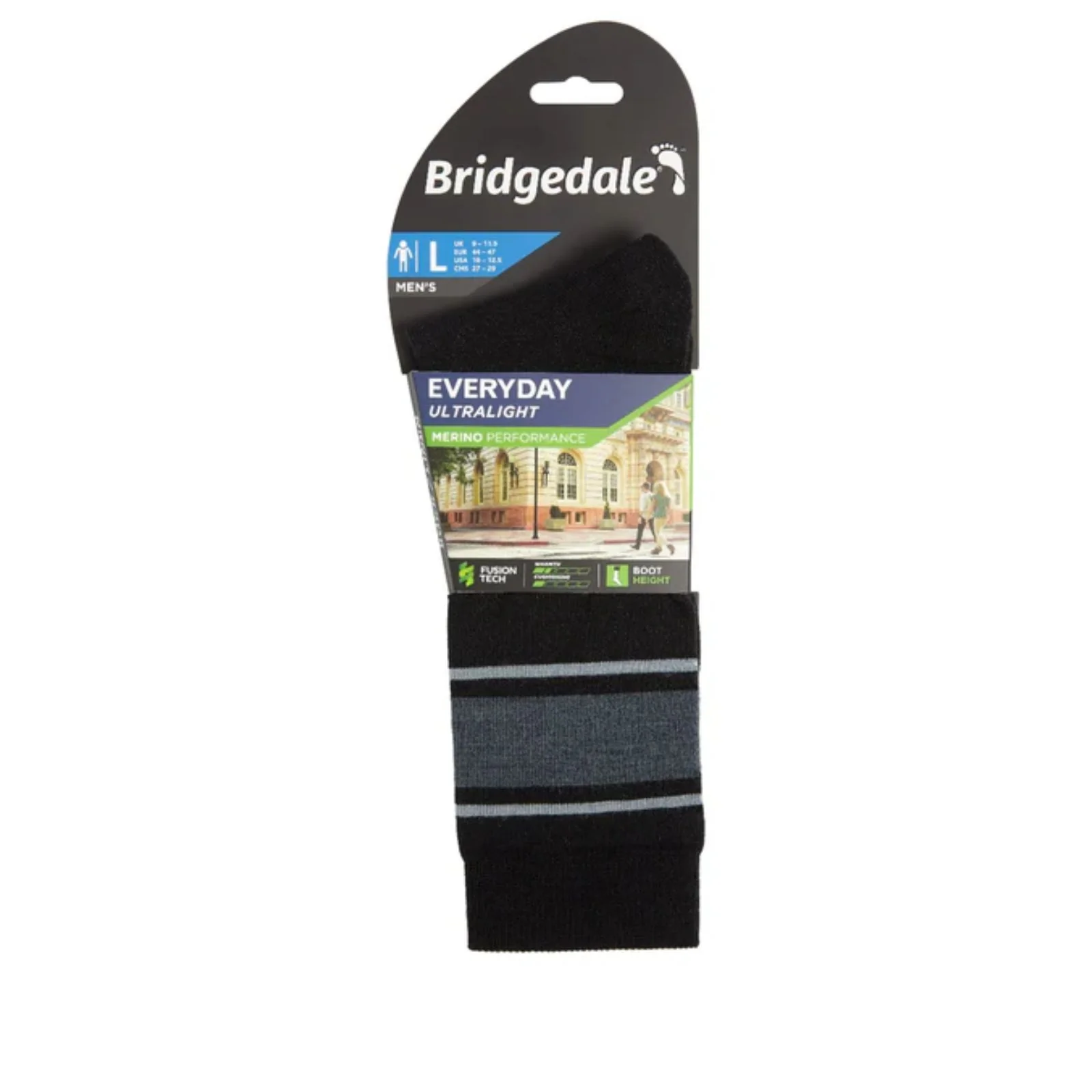 Bridgedale Mens Liner Base Layer Merino Performance Boot Socks - Image 4
