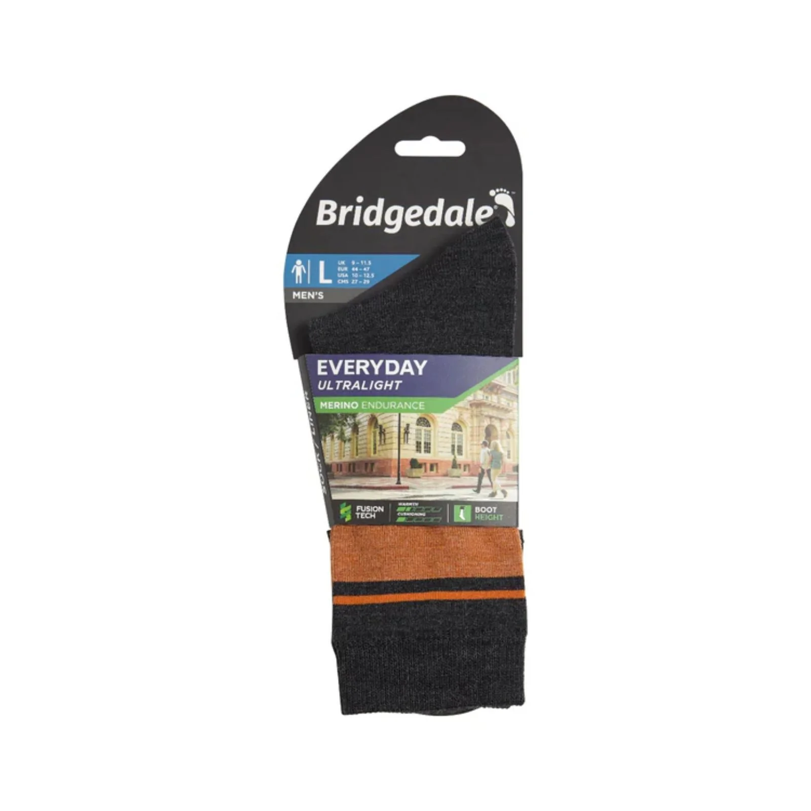 Bridgedale Mens Liner Base Layer Merino Performance Boot Socks - Image 5