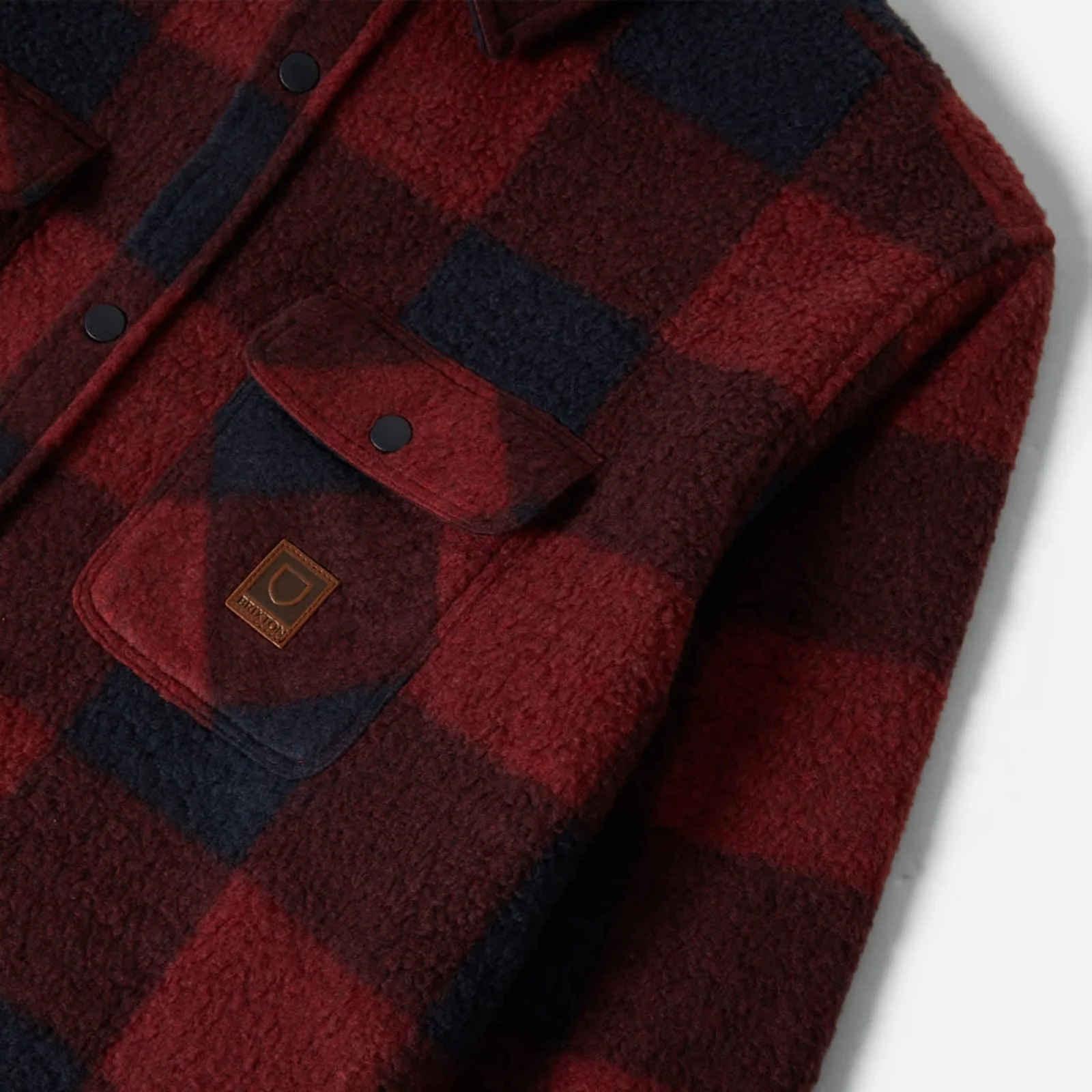 Brixton Mens Bowery Arctic Stretch Button Up Fleece - Image 28