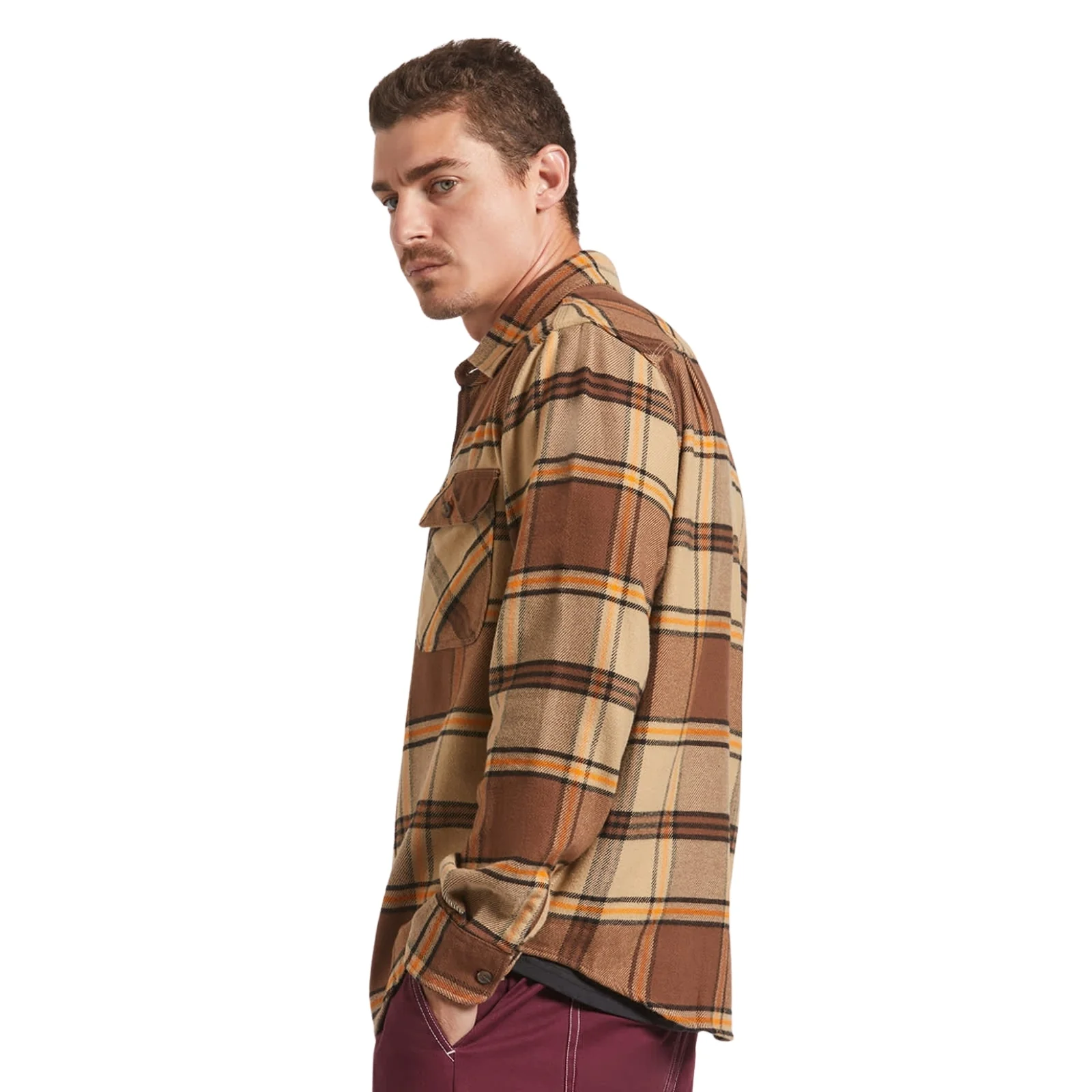 Brixton Mens Bowery Flannel Shacket - Image 13
