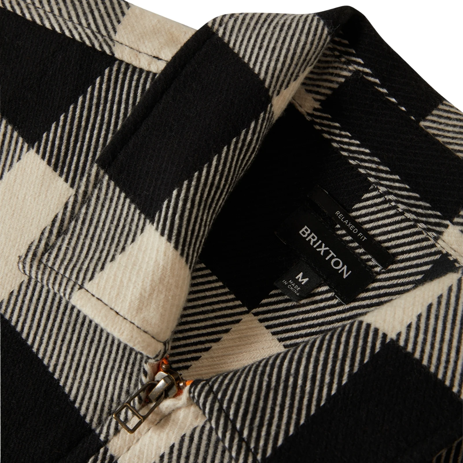 Brixton Mens Union Full Zip Flannel Bomber Jacket - Image 13