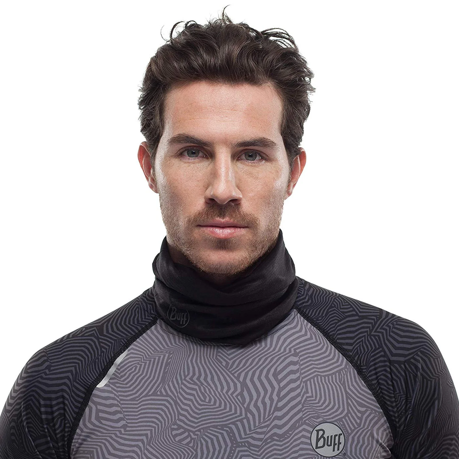 Buff Unisex Coolnet UV+ Bandana Neck Gaiter - Black - OS - Image 2