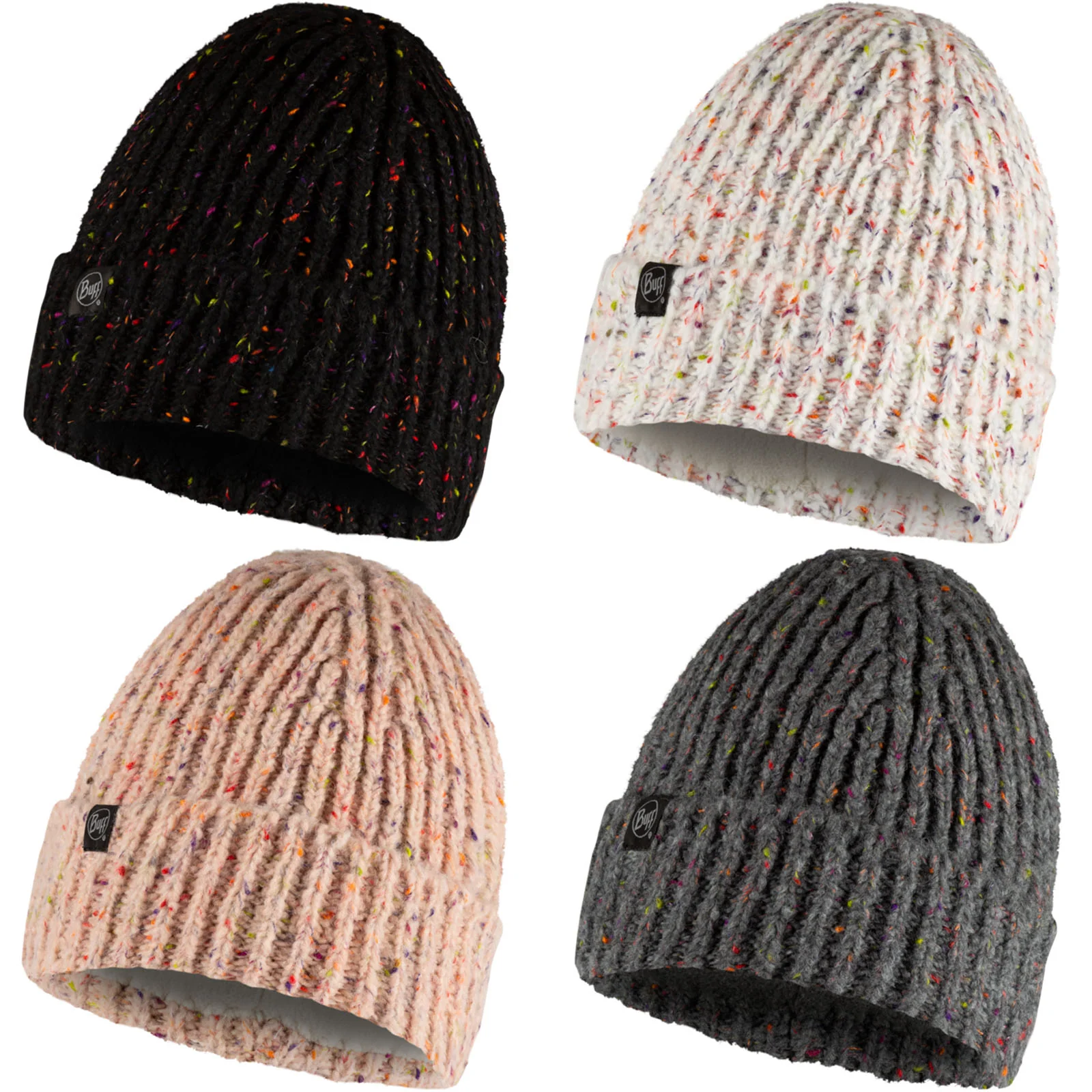 Buff Unisex Knitted Fleece Lined Beanie Hat