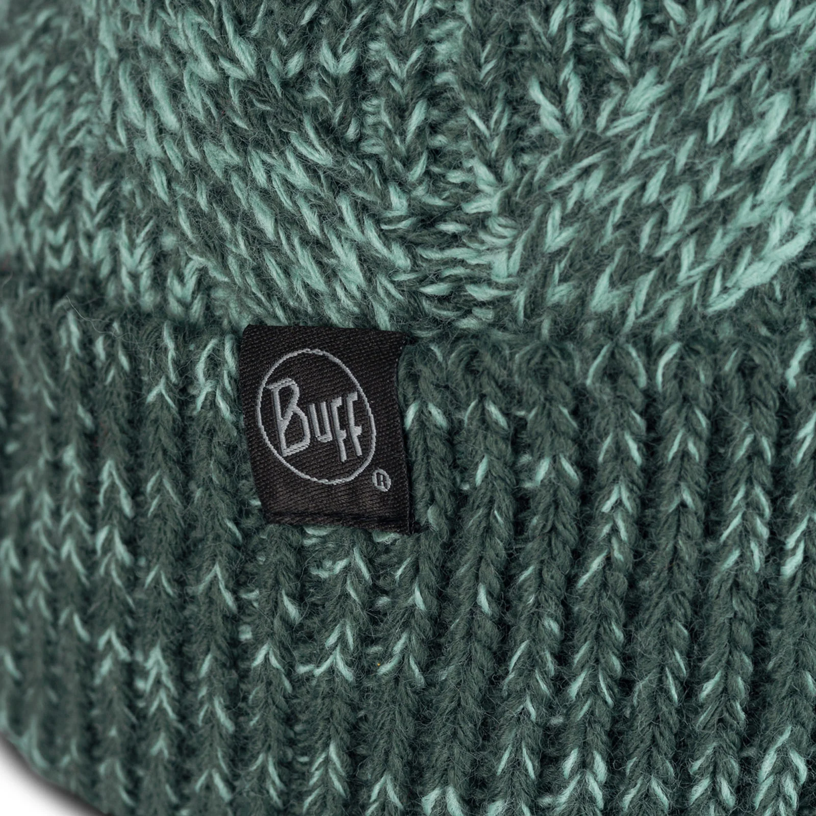 Buff Unisex Knitted Fleece Lined Bobble Hat - Image 8