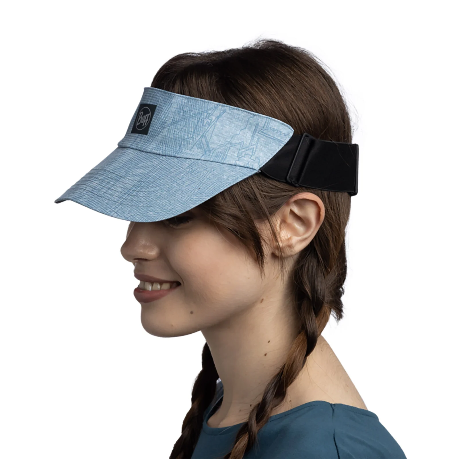 Buff Unisex Mens Womens Go Visor Adjustable Running Cap -  Ellbe Steel - Image 4