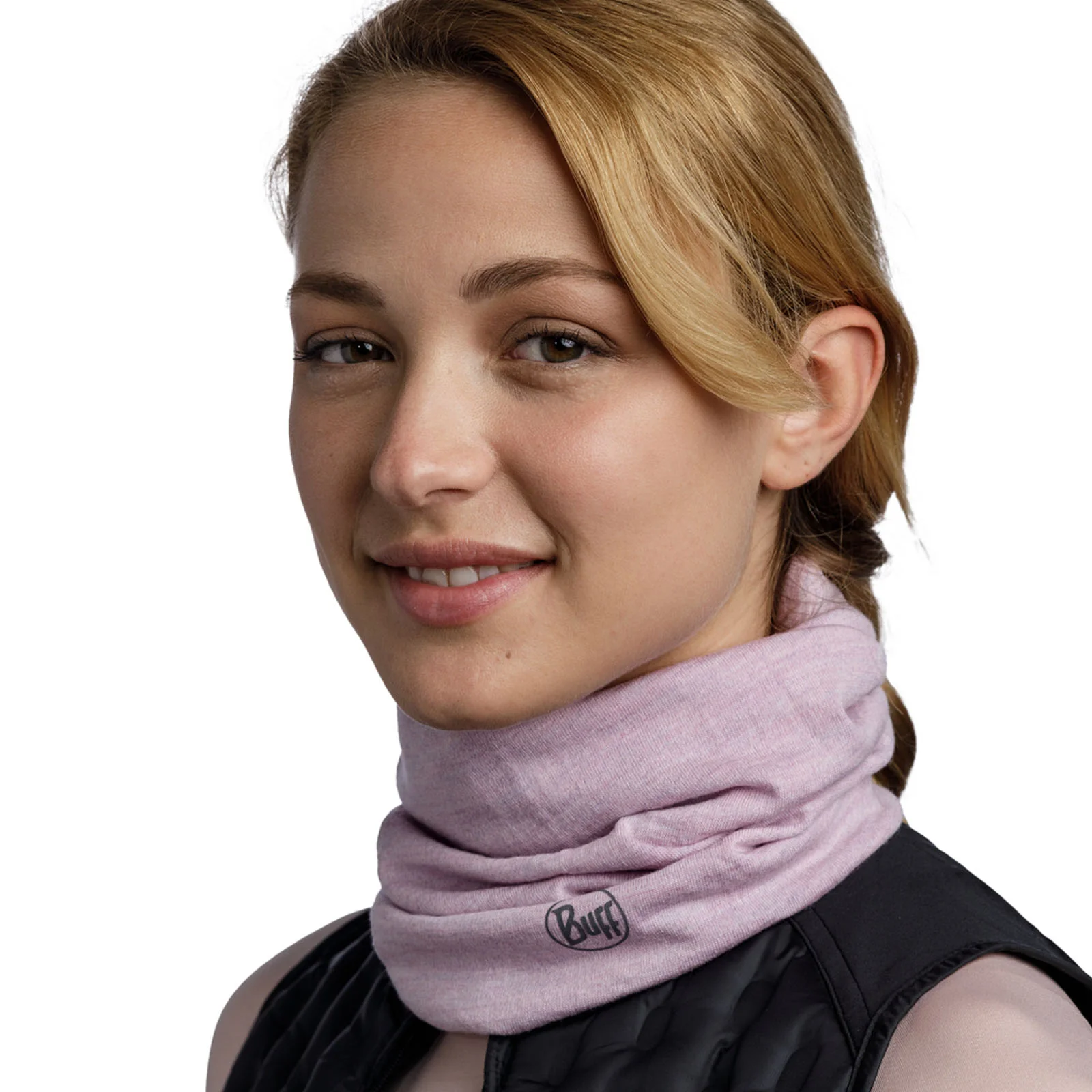 Buff Unisex Midweight Merino Wool Protective Tubular Bandana - Lilac Sand - Image 2