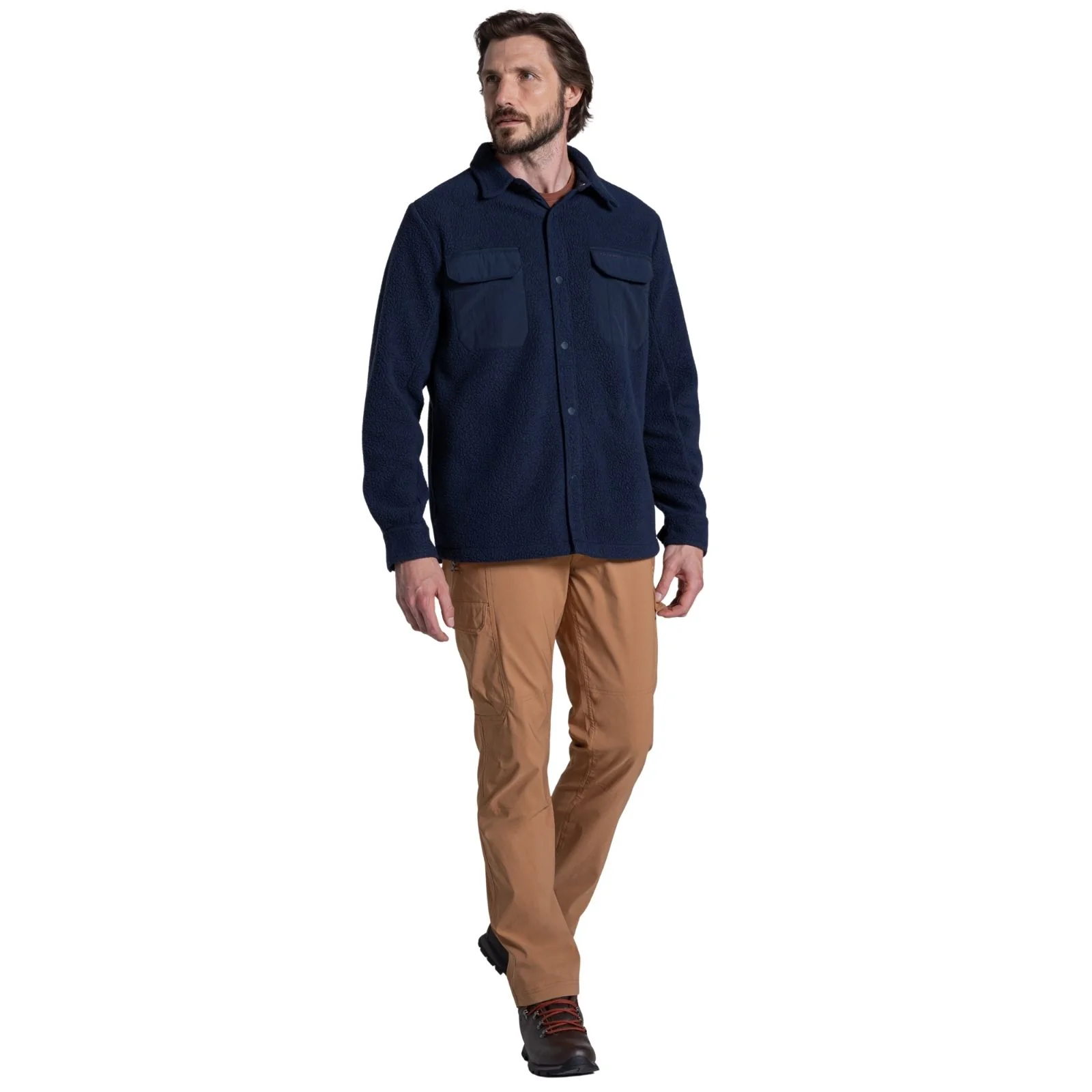 Craghoppers Mens Blencathra Overshirt Borg Full Zip Fleece - Image 3