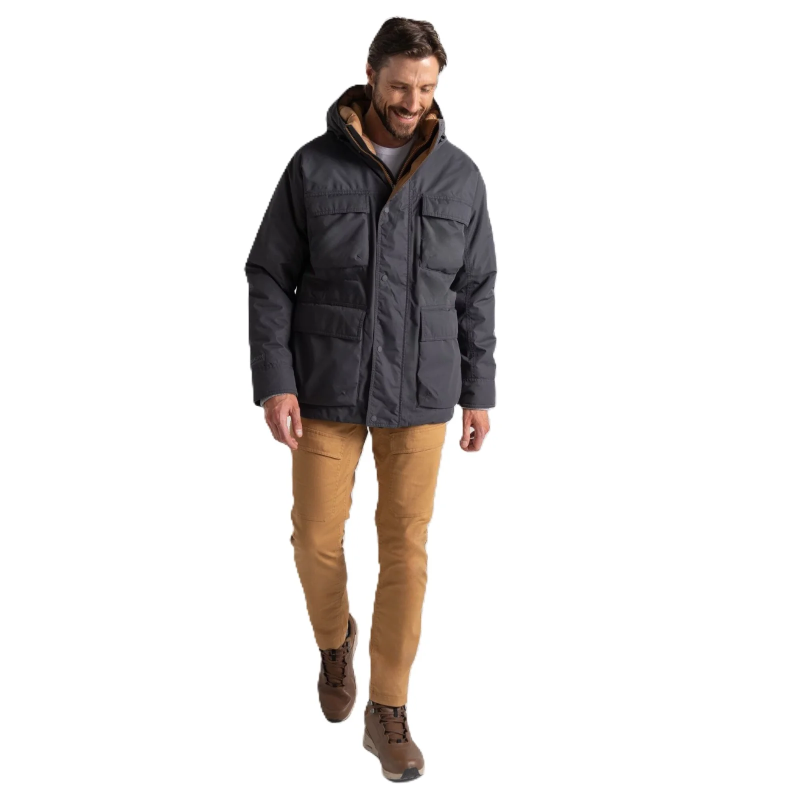 Craghoppers Mens Breckon Waterproof Padded Hooded Jacket - Image 10