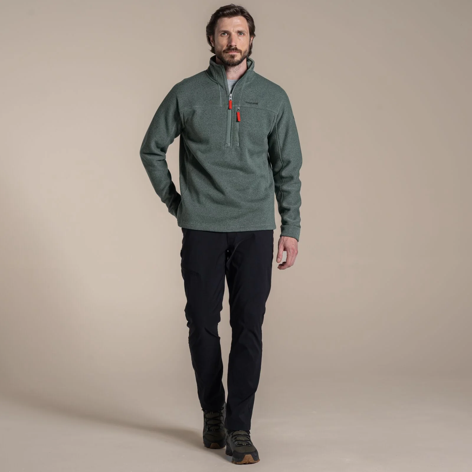 Craghoppers Mens Torney III Knitlook Half Zip Fleece - Image 15