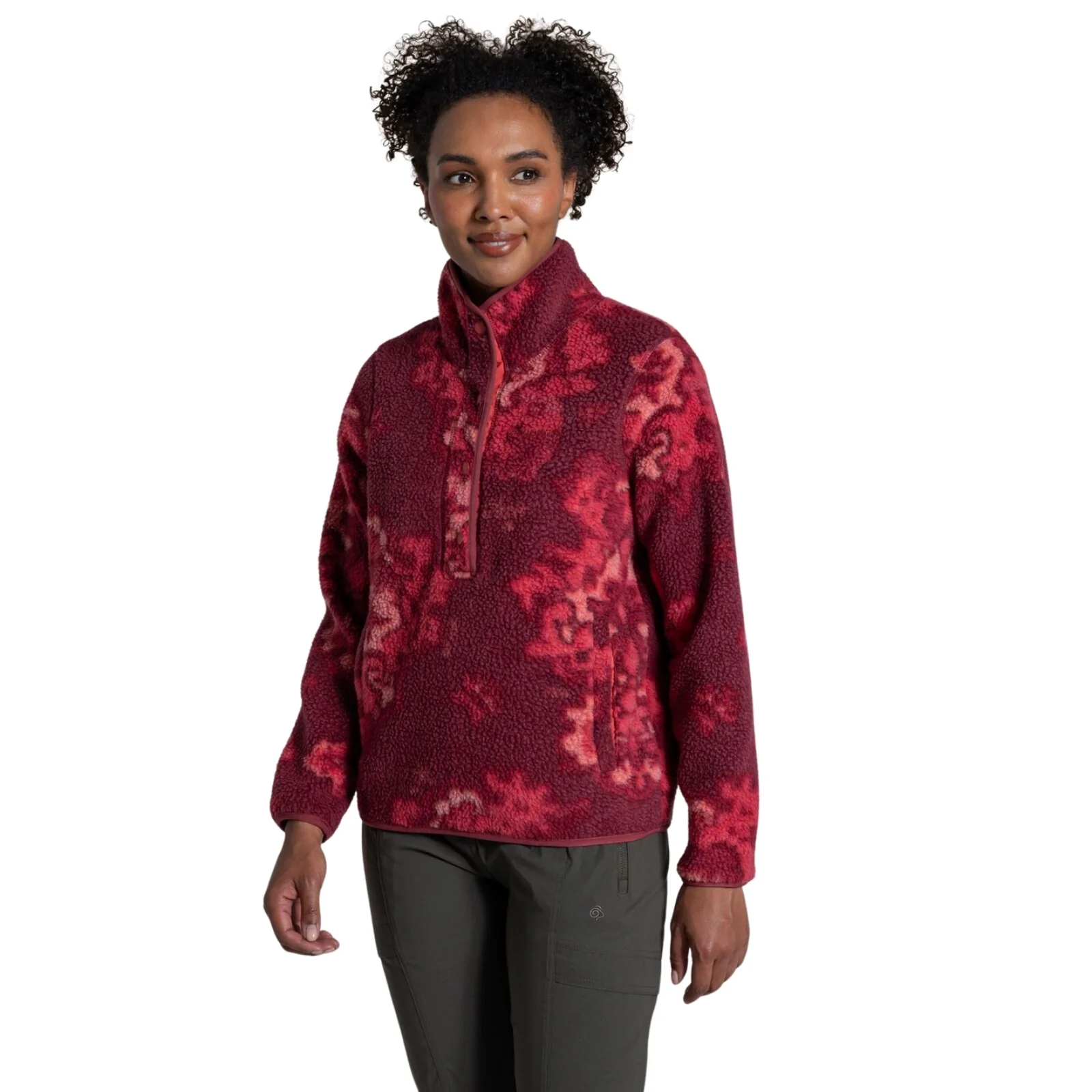 Craghoppers Womens Rosemary II Quick Dry Borg Half Zip Fleece - Image 2