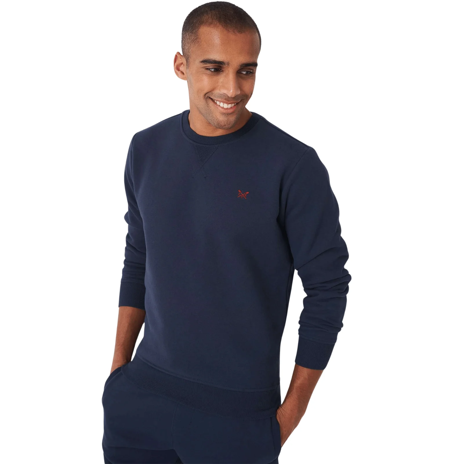 Crew Clothing Mens Crossed Oars Crew Neck Sweatshirt - Image 4