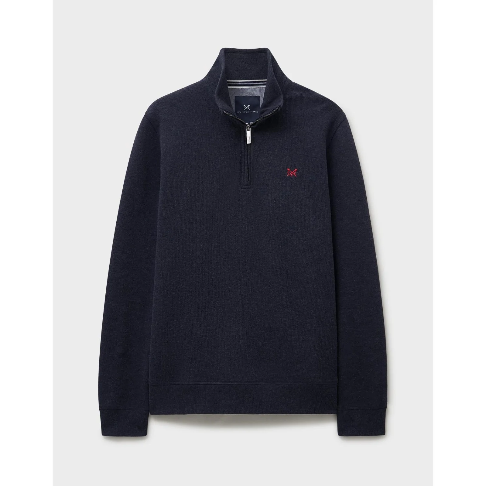 Crew Clothing Mens French Rib Half Zip Sweatshirt - Image 15