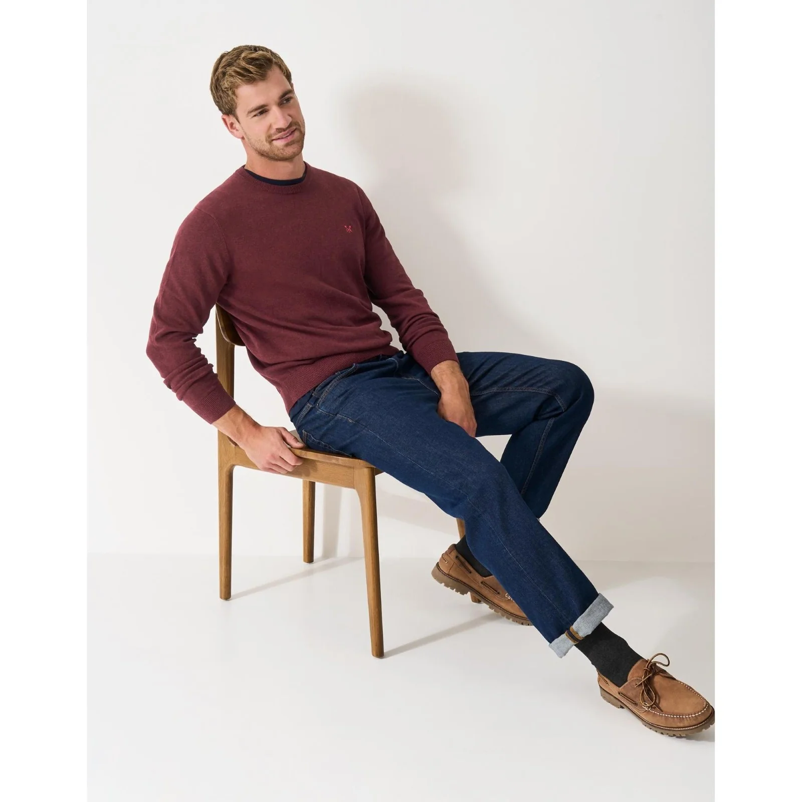 Crew Clothing Mens Organic Cotton Crew Sweatshirt - Image 4