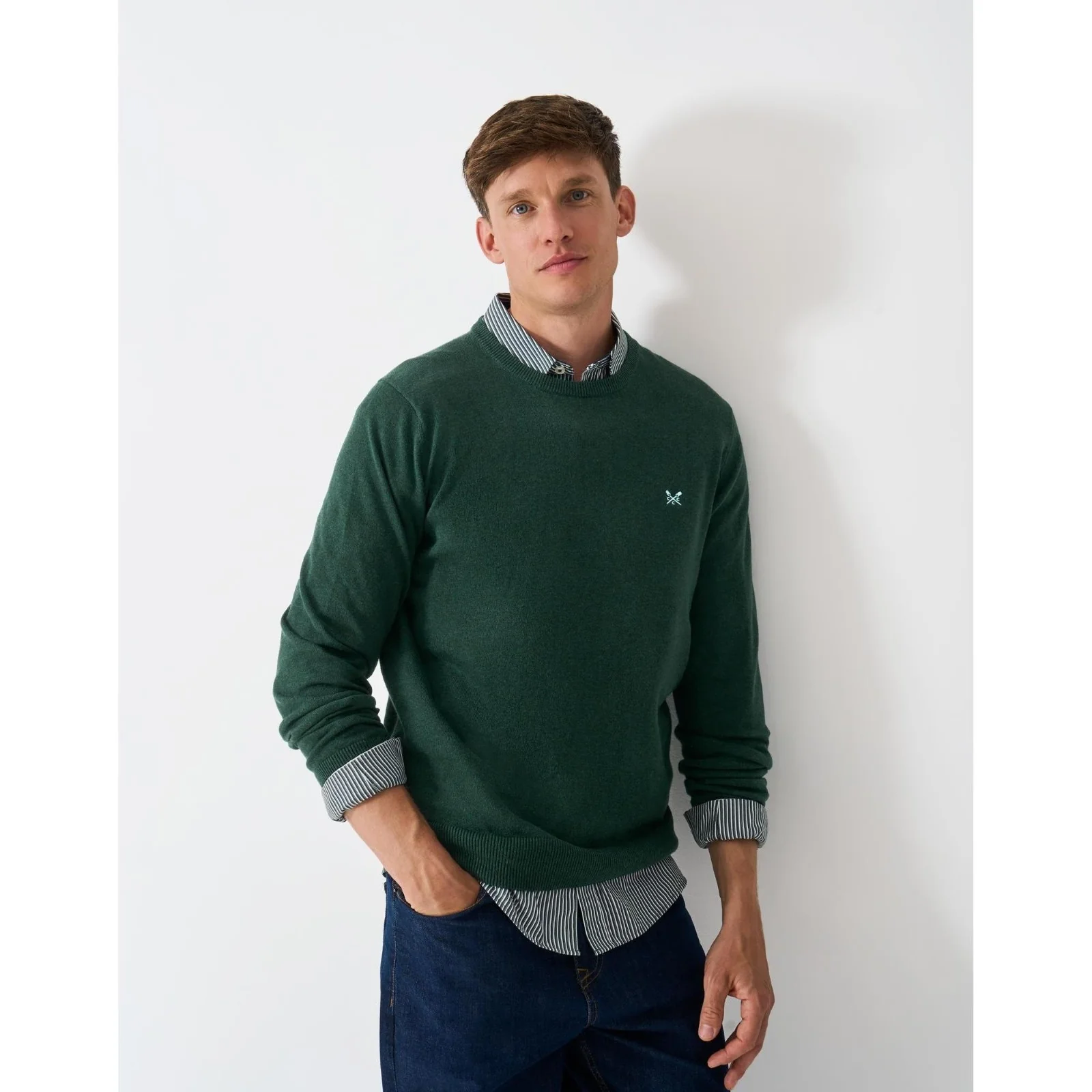 Crew Clothing Mens Organic Cotton Crew Sweatshirt - Image 9