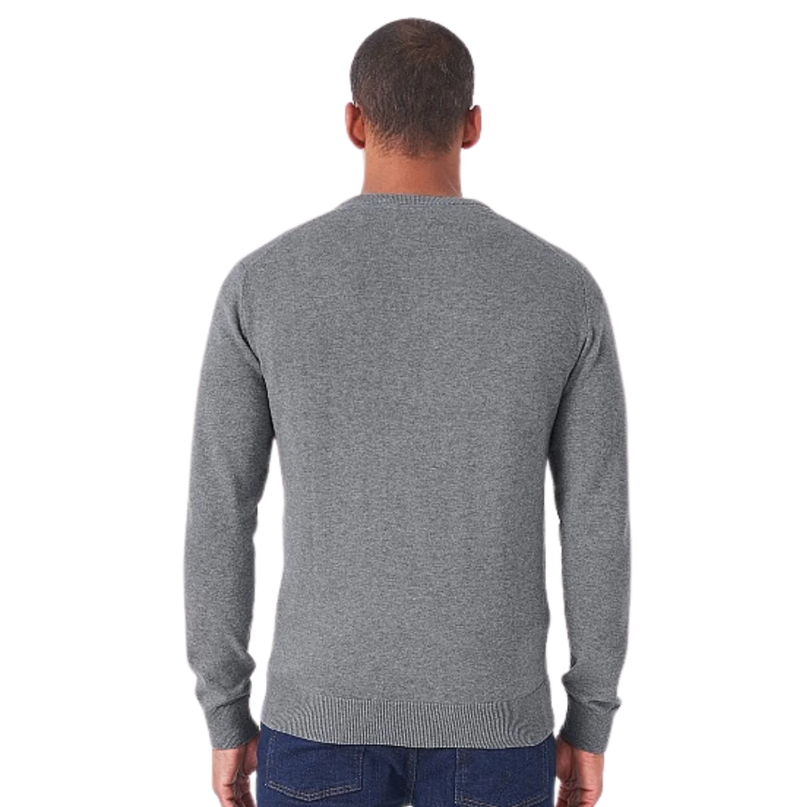 Crew Clothing Mens Organic Cotton V Neck Sweatshirt - Image 12