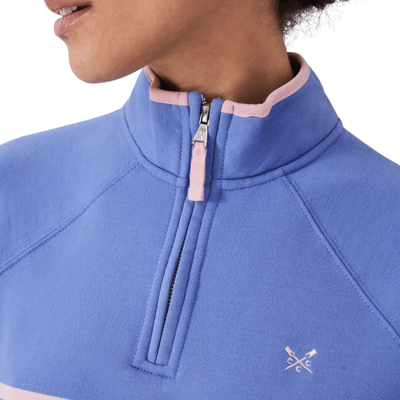 Crew Clothing Womens Cotton Blend Half Zip Sweatshirt - Image 17