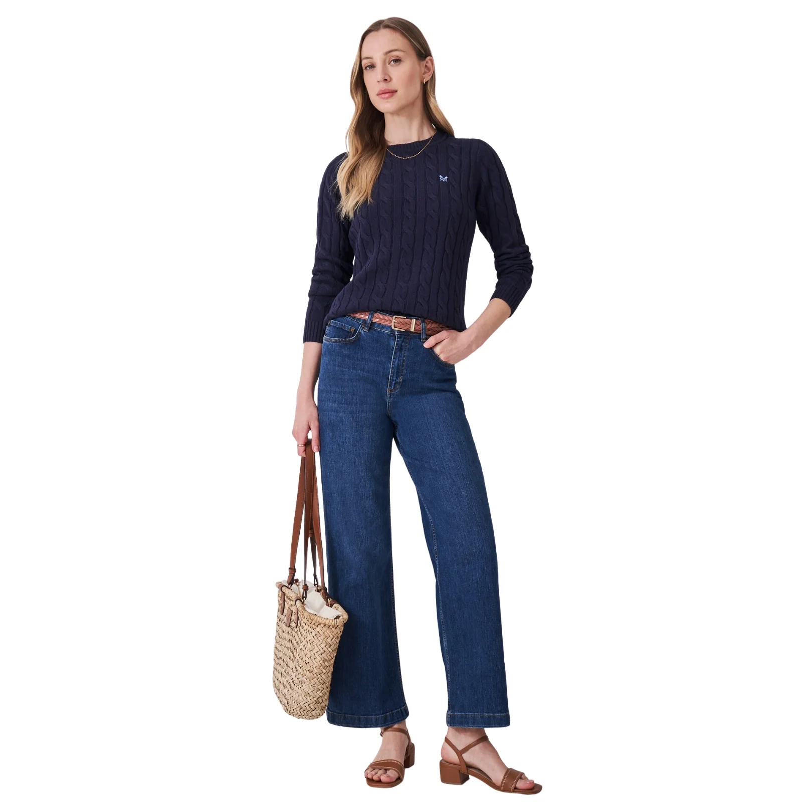 Crew Clothing Womens Crew Neck Chunky Sweatshirt - Image 10