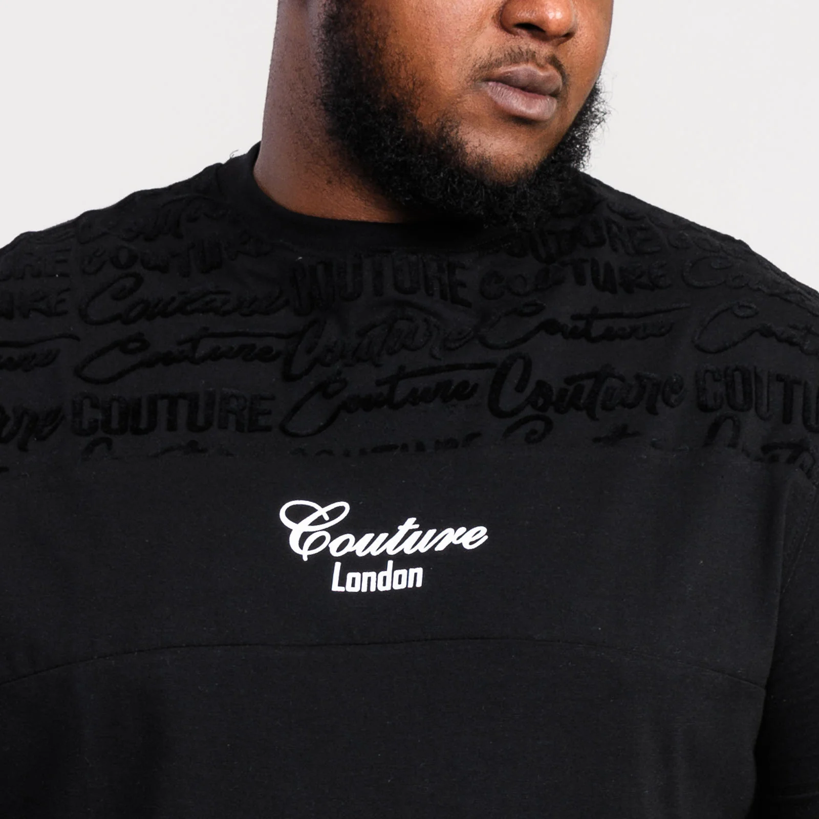 D555 Mens Colbear Big & Tall Couture T-Shirt - Black - Image 3