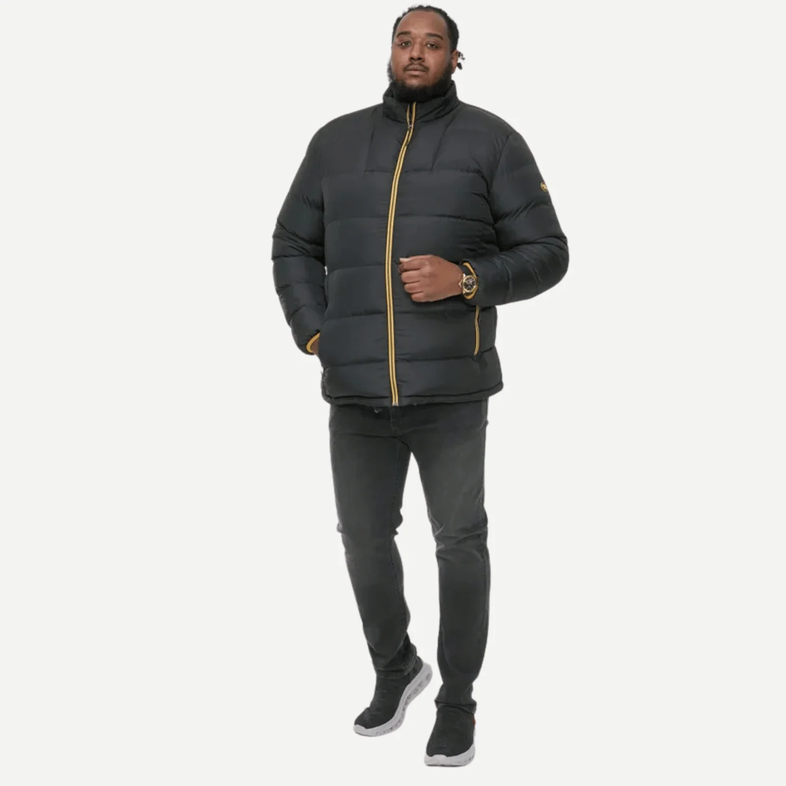 D555 Mens Cristiano Big & Tall Padded Jacket - Image 3