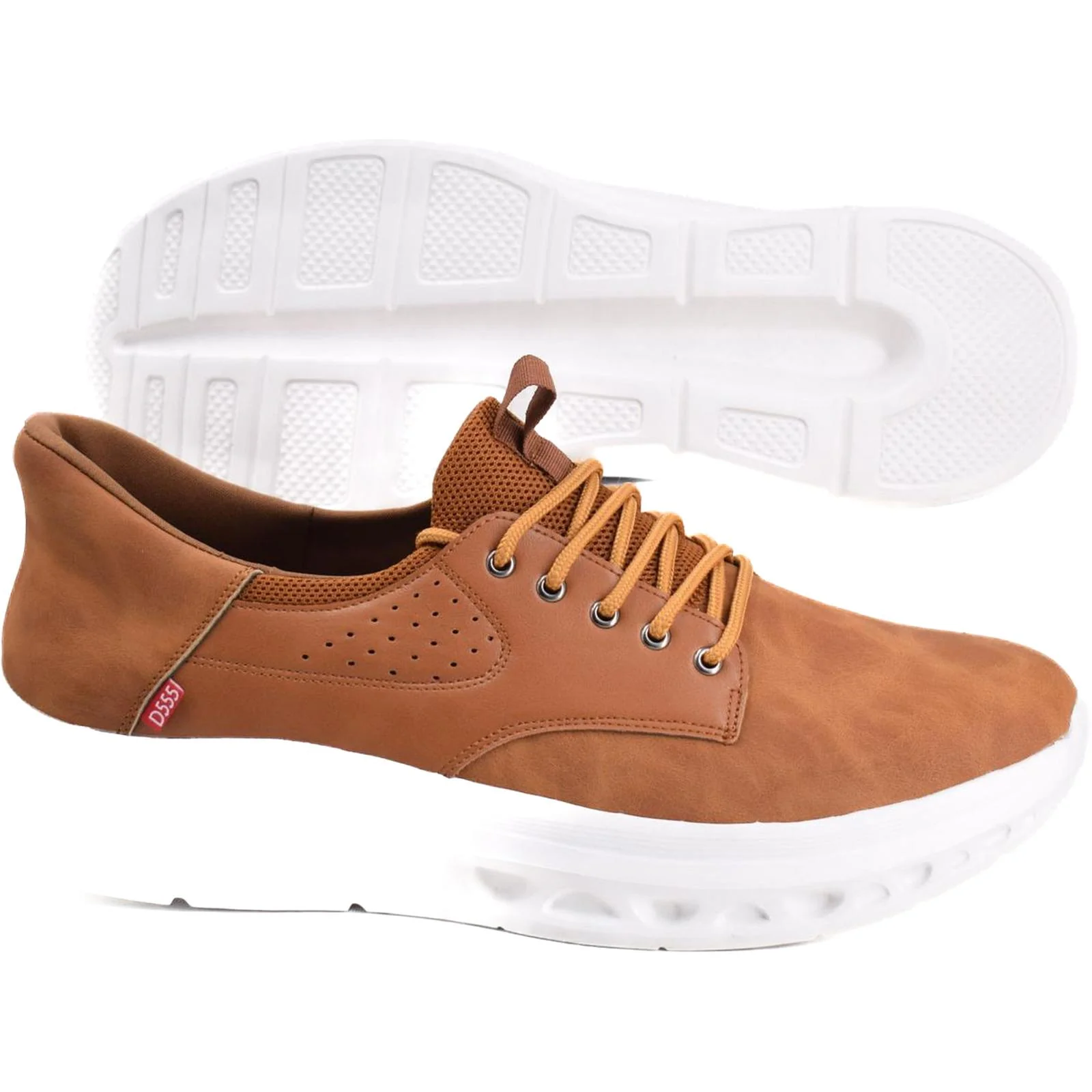 D555 Mens Dartford Big & Tall Wide Fit Slip On Shoes - Image 2