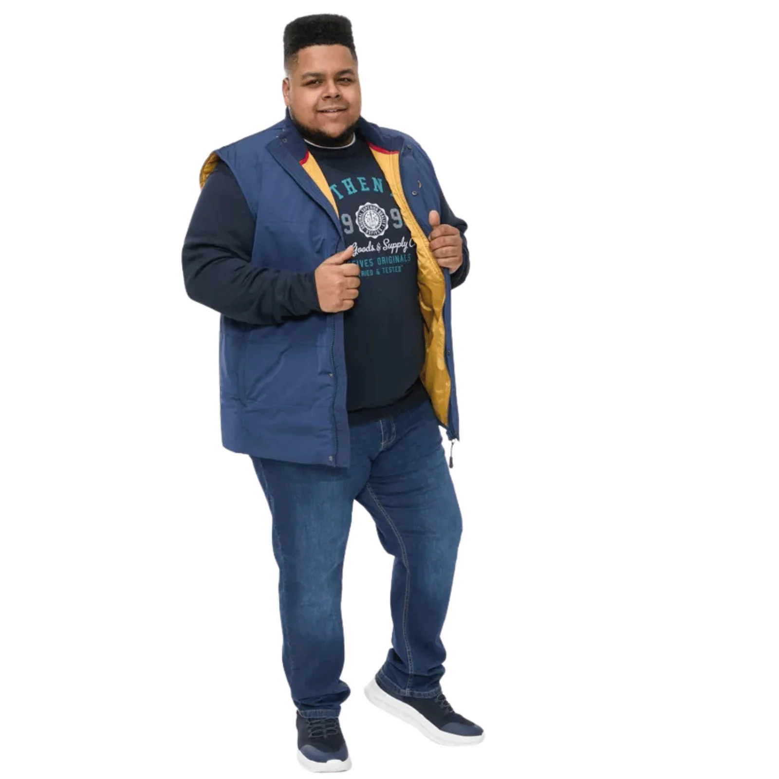 D555 Mens Felipe Big & Tall Gilet - Image 3