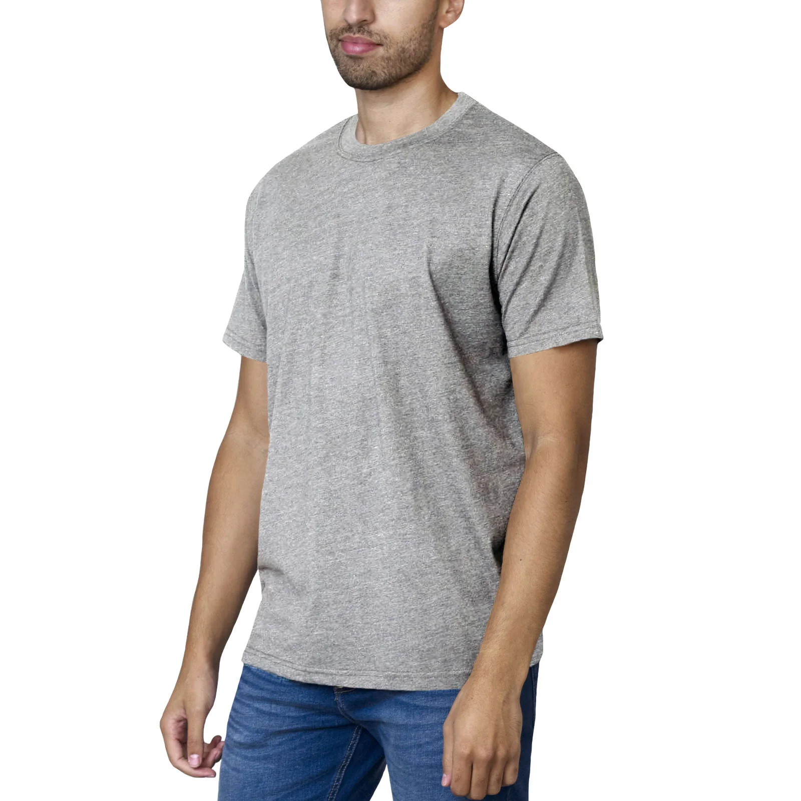 D555 Mens Flyers Premium Weight Combed Cotton Crew Neck T Shirt - Image 3