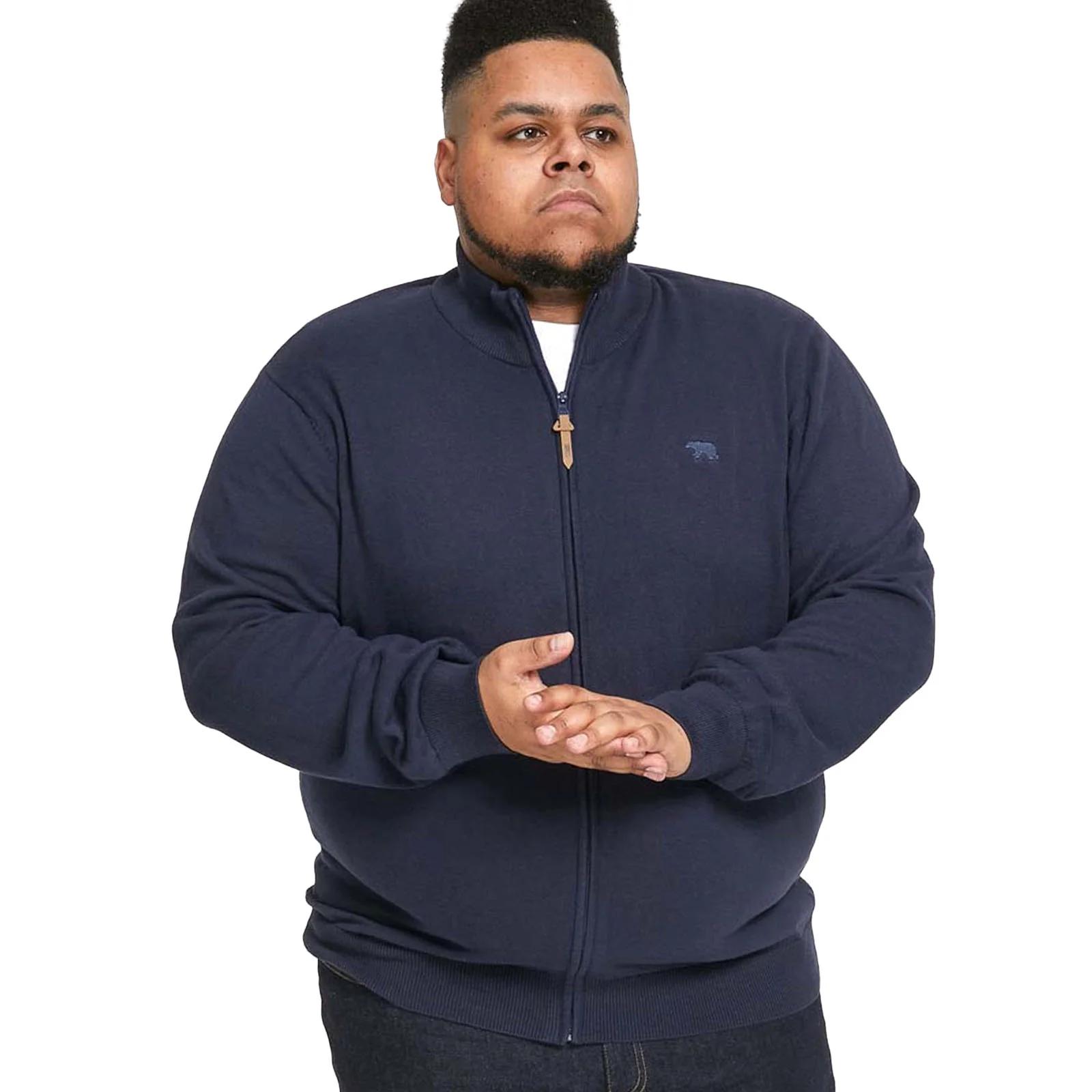 D555 Mens Franco Big & Tall Full Zip Sweatshirt - Image 3