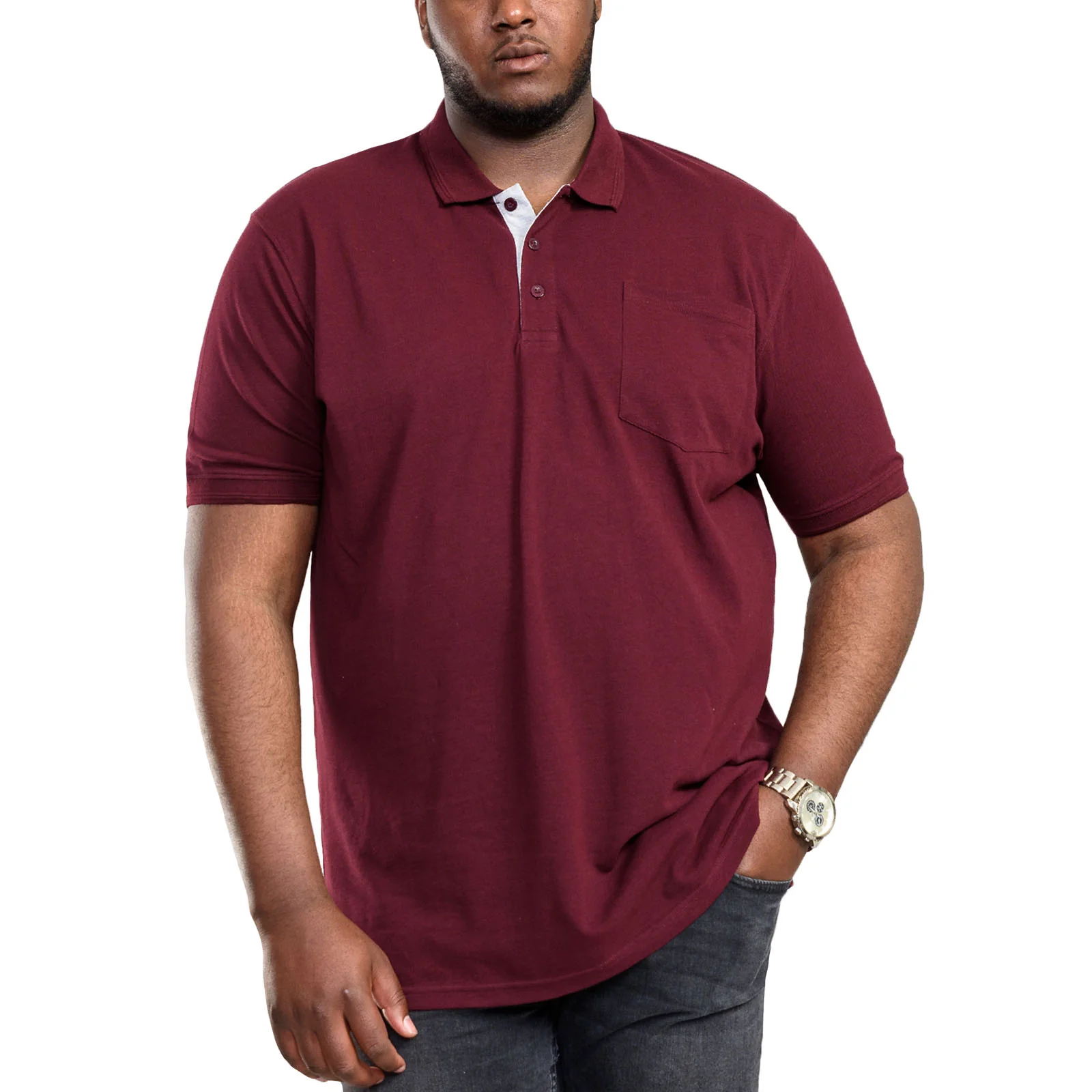 D555 Mens Grant Big Tall Polo Shirt - Image 8