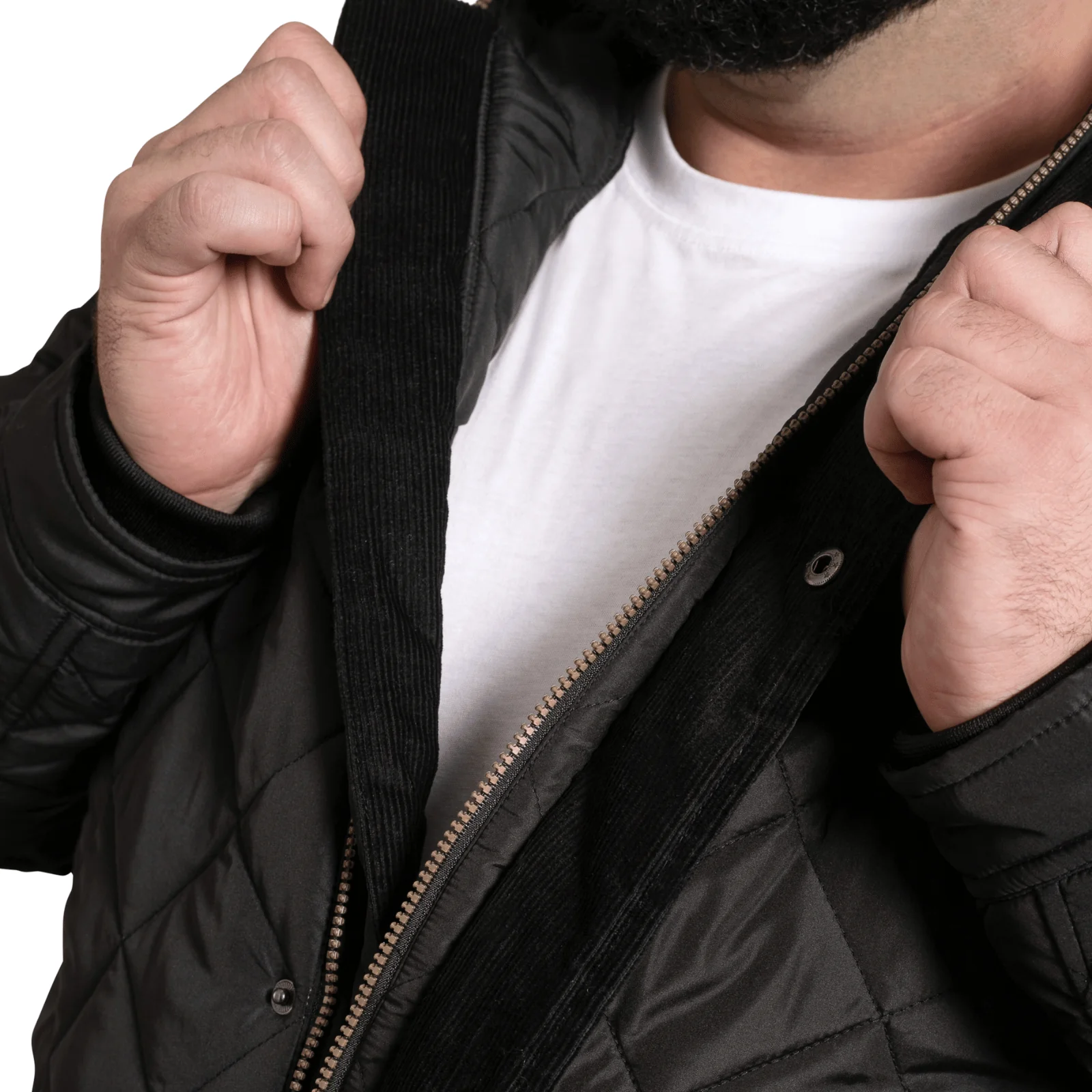D555 Mens Harborough Big & Tall Padded Jacket - Image 4