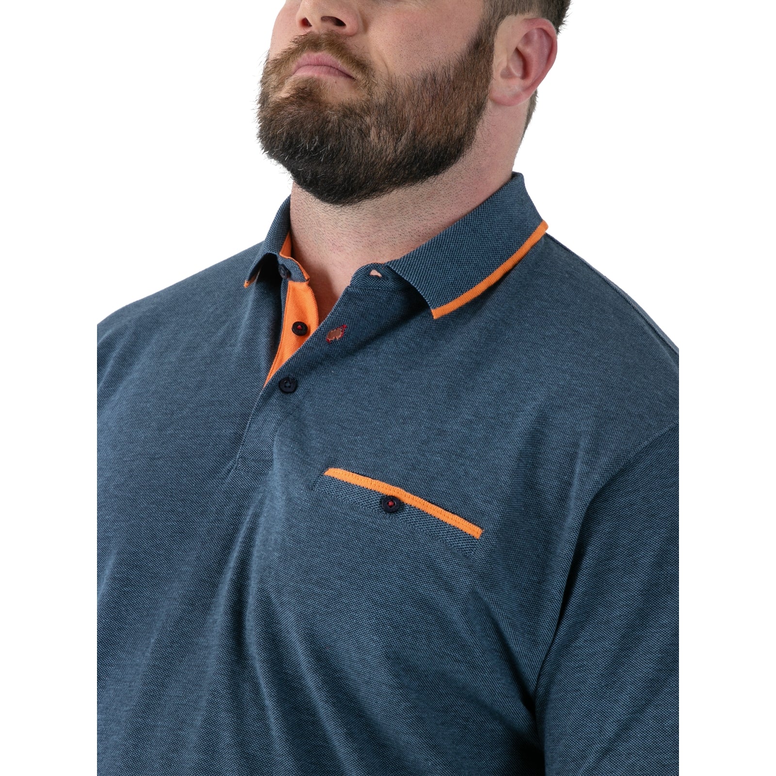D555 Mens Harvey Big & Tall Pique Short Sleeve Polo Shirt - Image 9