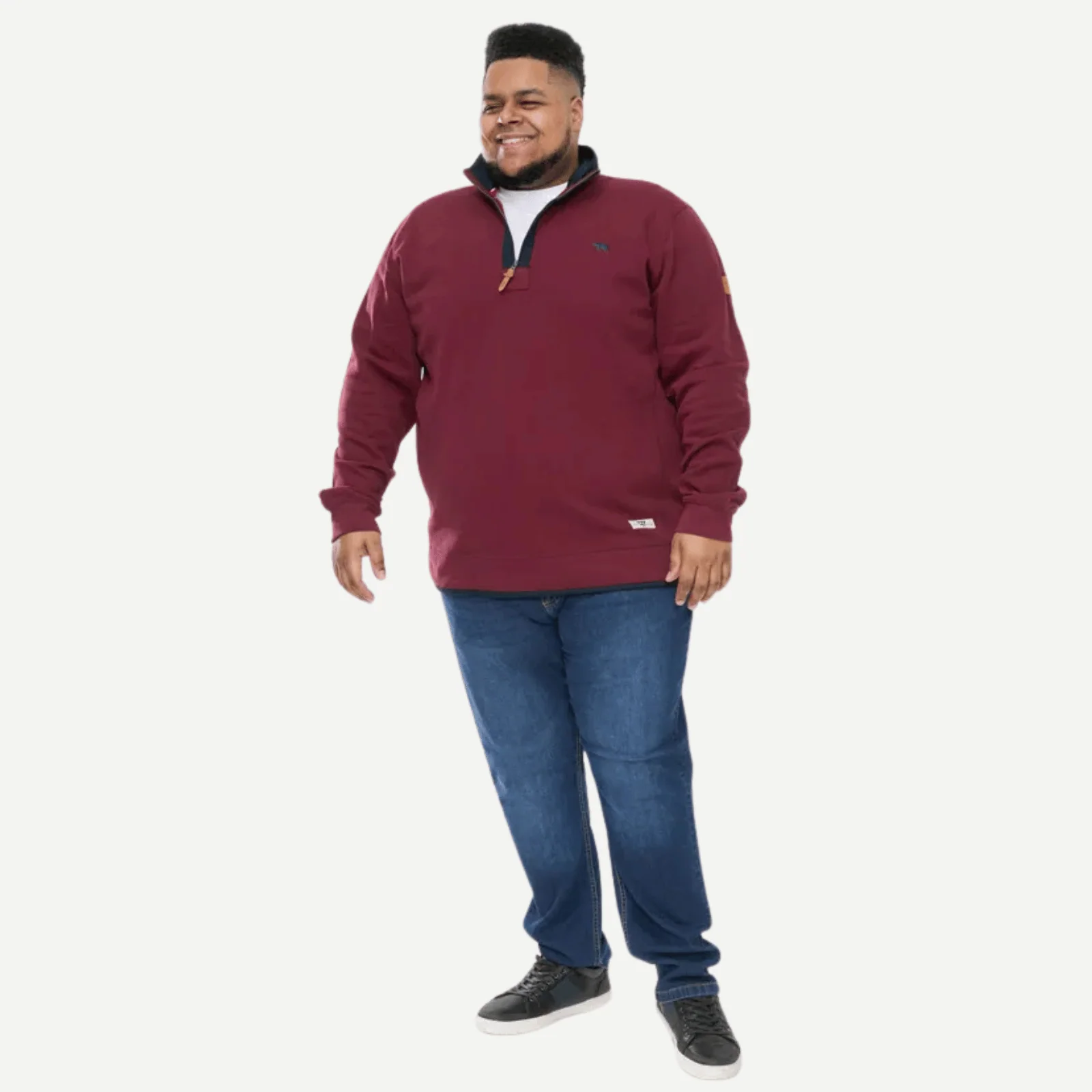 D555 Mens Hiraldo Big & Tall Half Zip Pullover Fleece - Image 2