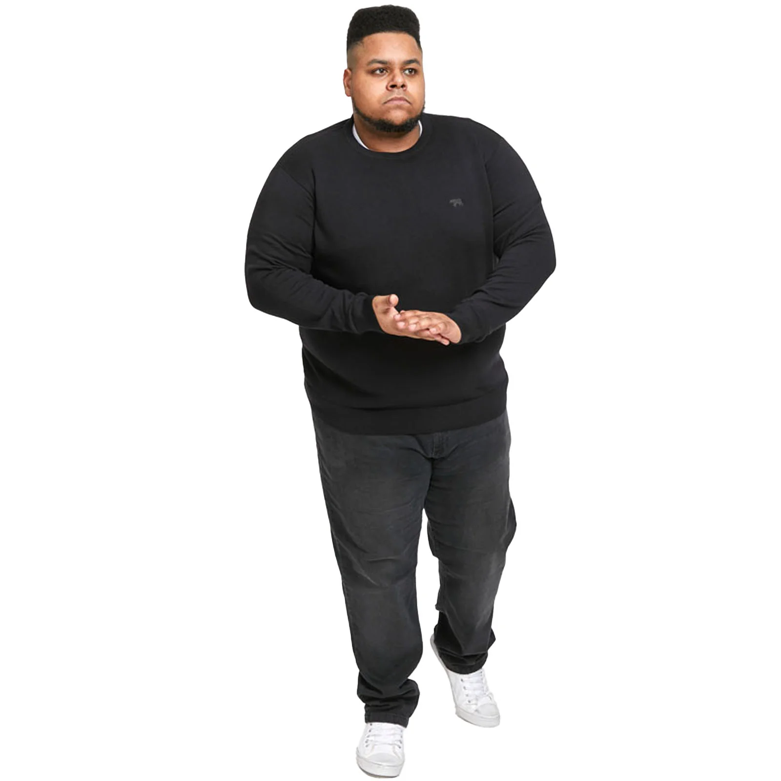 D555 Mens Jovanni Big & Tall Crew Neck Sweatshirt - Image 4