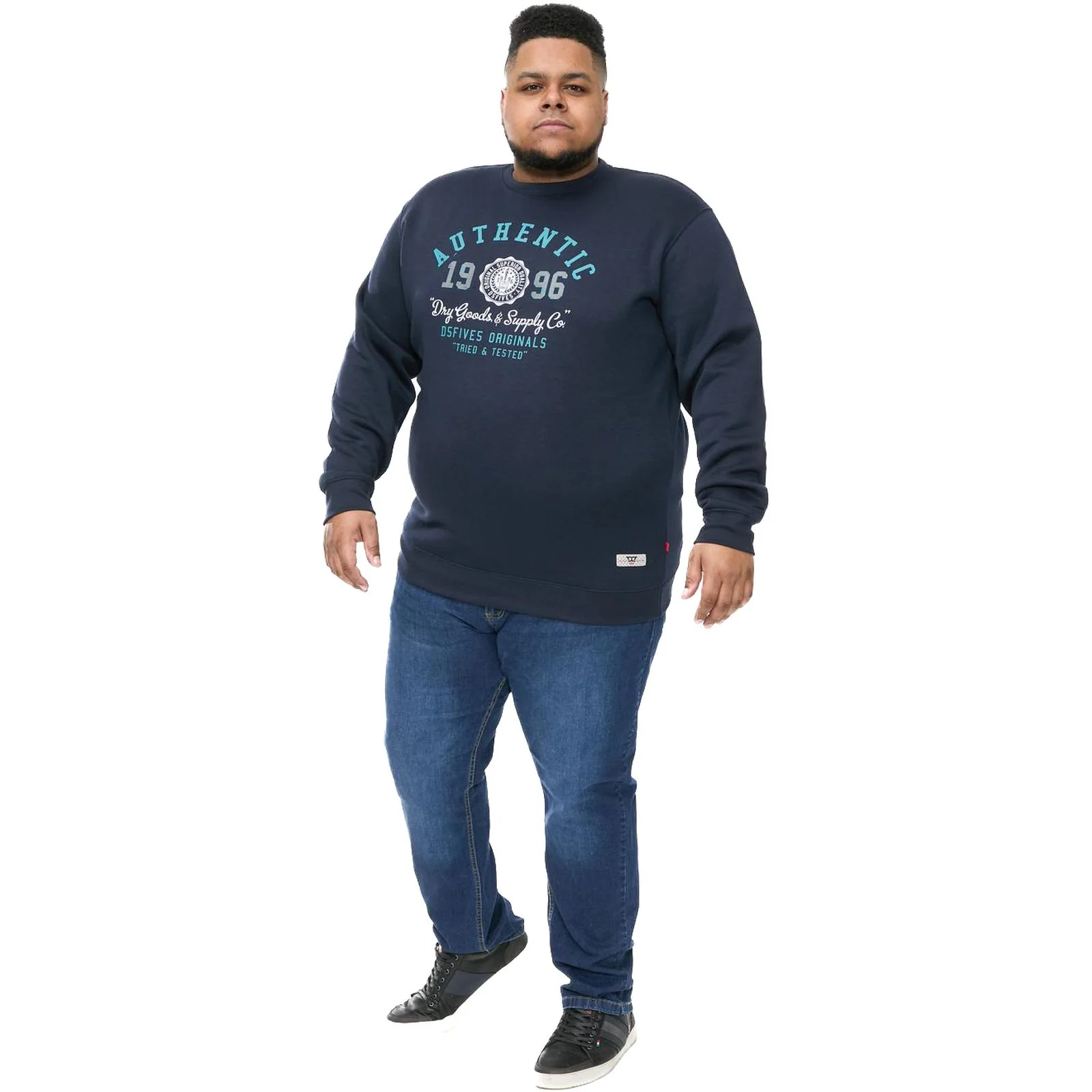 D555 Mens Keyworth Big & Tall Sweatshirt - Image 3