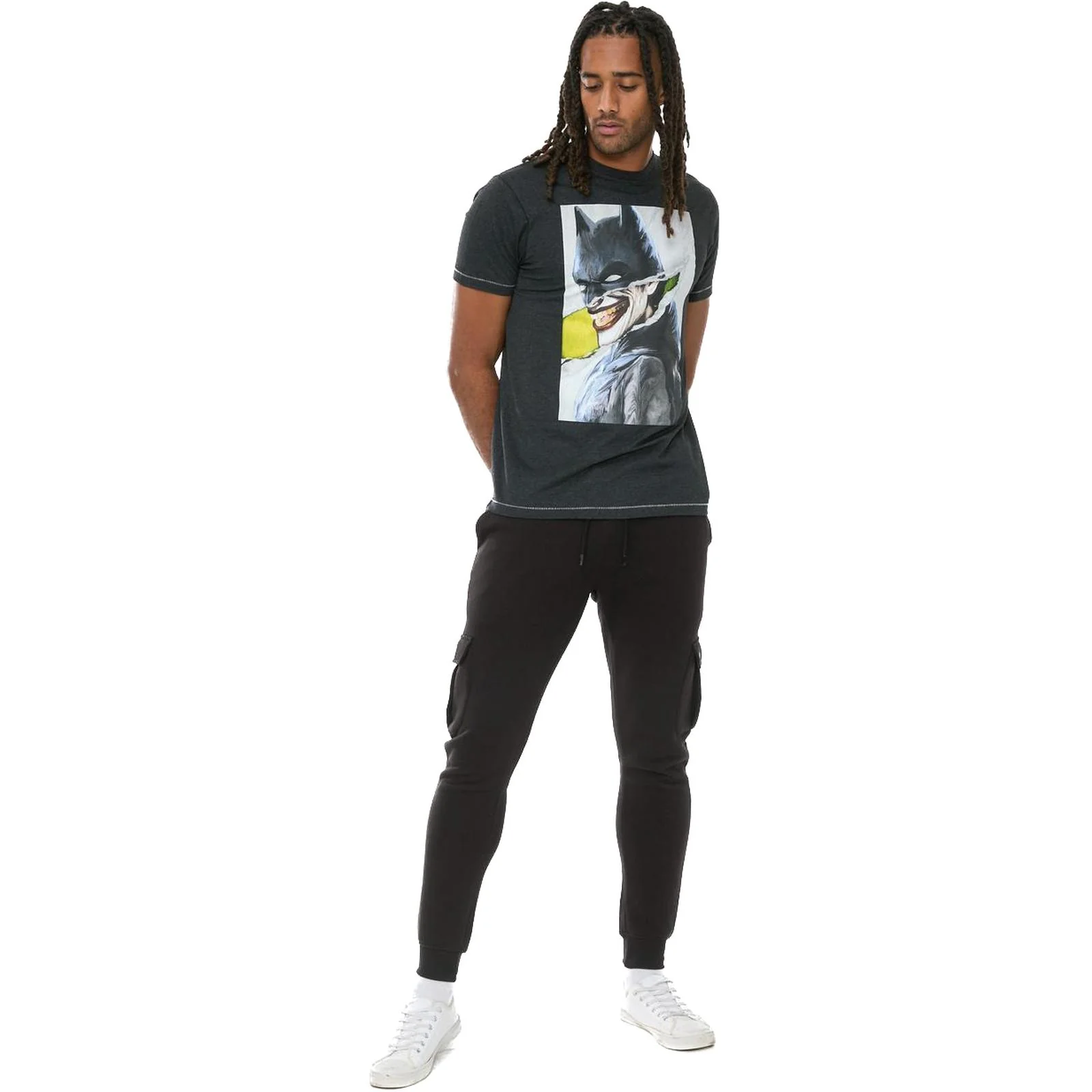 D555 Mens Martin Big & Tall Official Batman Print Short Sleeve T-Shirt - Image 3