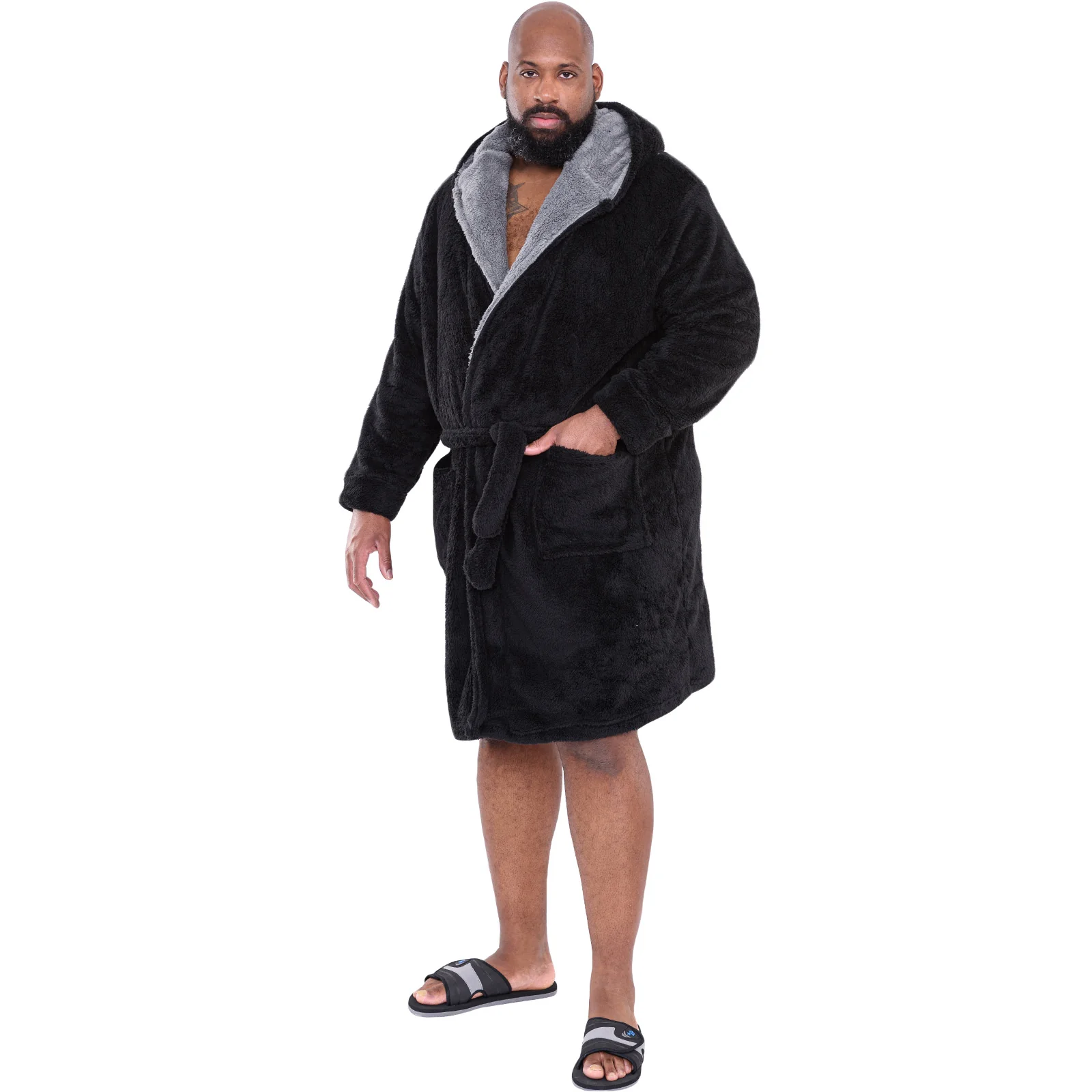 D555 Mens Newquay Big & Tall Kingsize Super Soft Dressing Gown