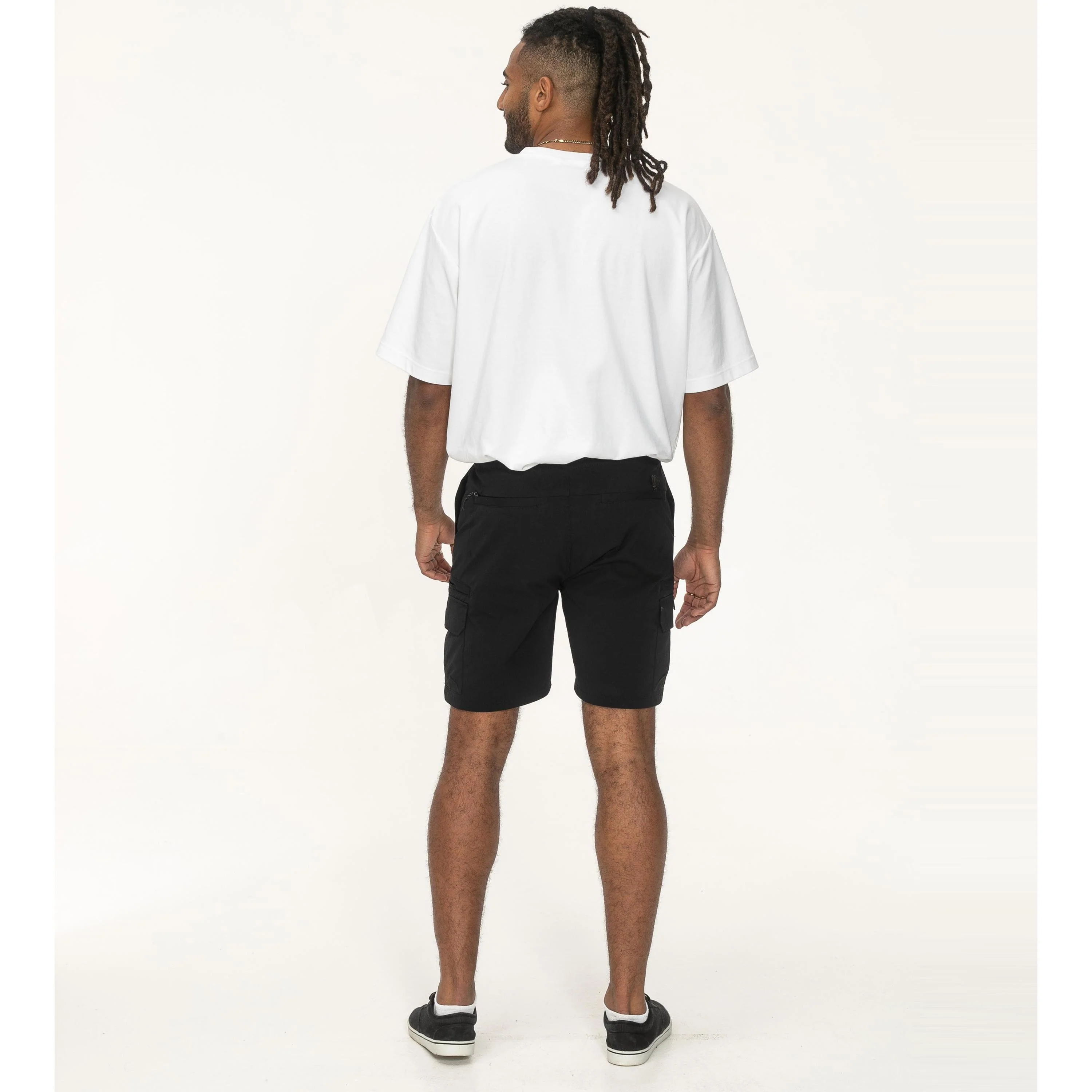 D555 Mens Oakham Big & Tall Elasticated Chino Shorts - Image 4
