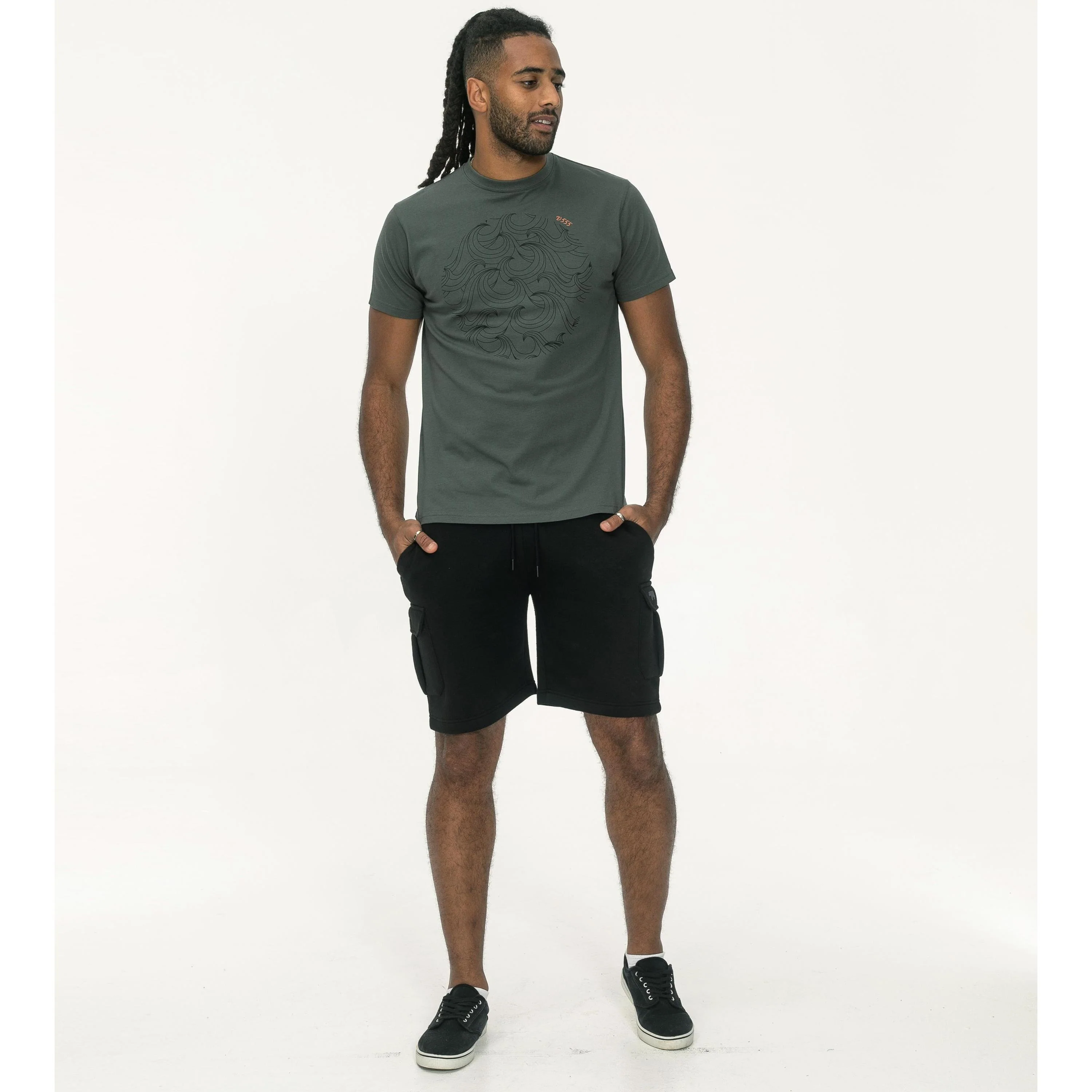 D555 Mens Poole Big & Tall Graphic Short Sleeve T-Shirt - Image 5