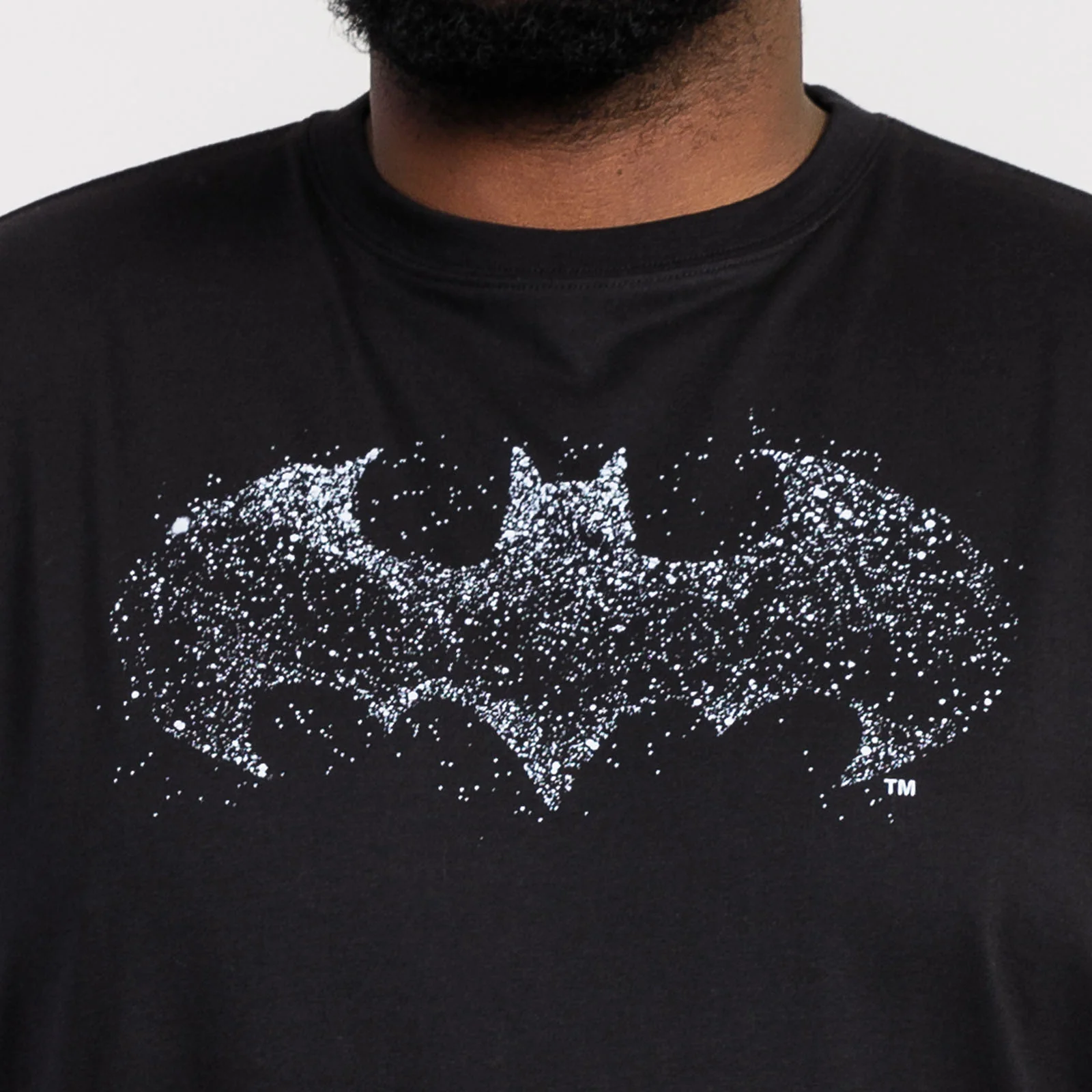 D555 Mens Robin Official Batman Printed Big & Tall T-Shirt - Black - Image 3