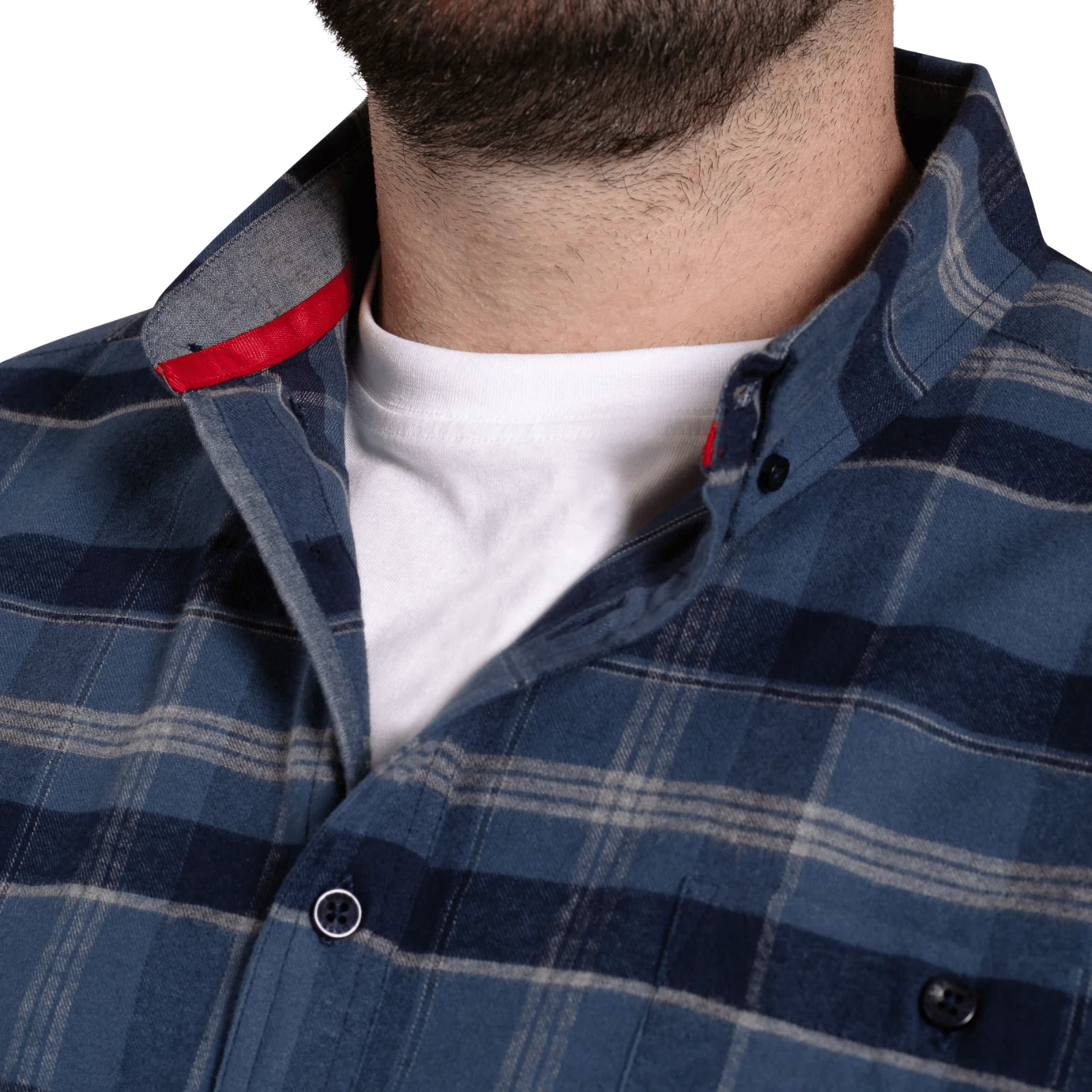 D555 Mens Shrewsbury Big & Tall Long Sleeve Shirt - Image 3