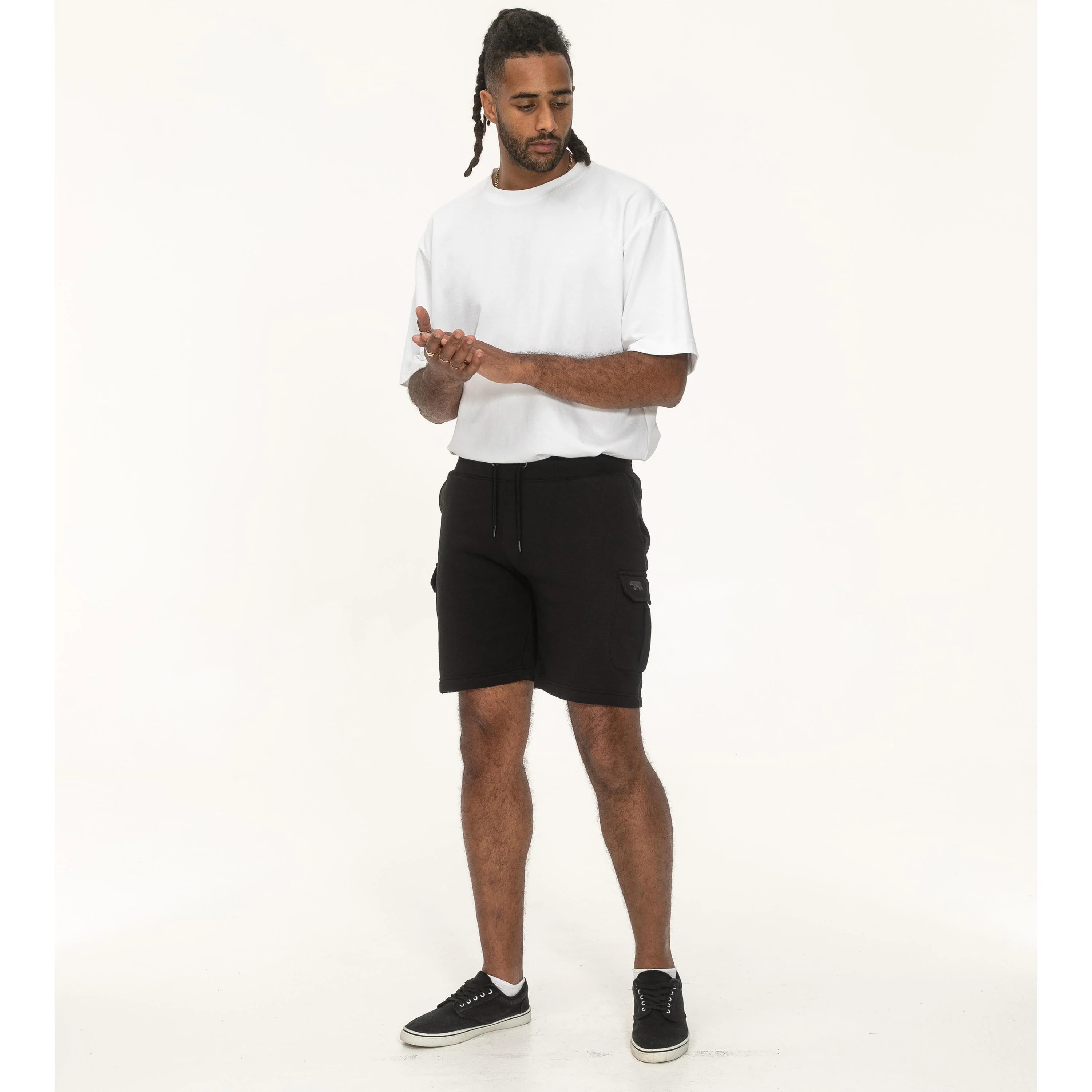 D555 Mens Wigan Big & Tall Fleece Cargo Shorts - Image 13
