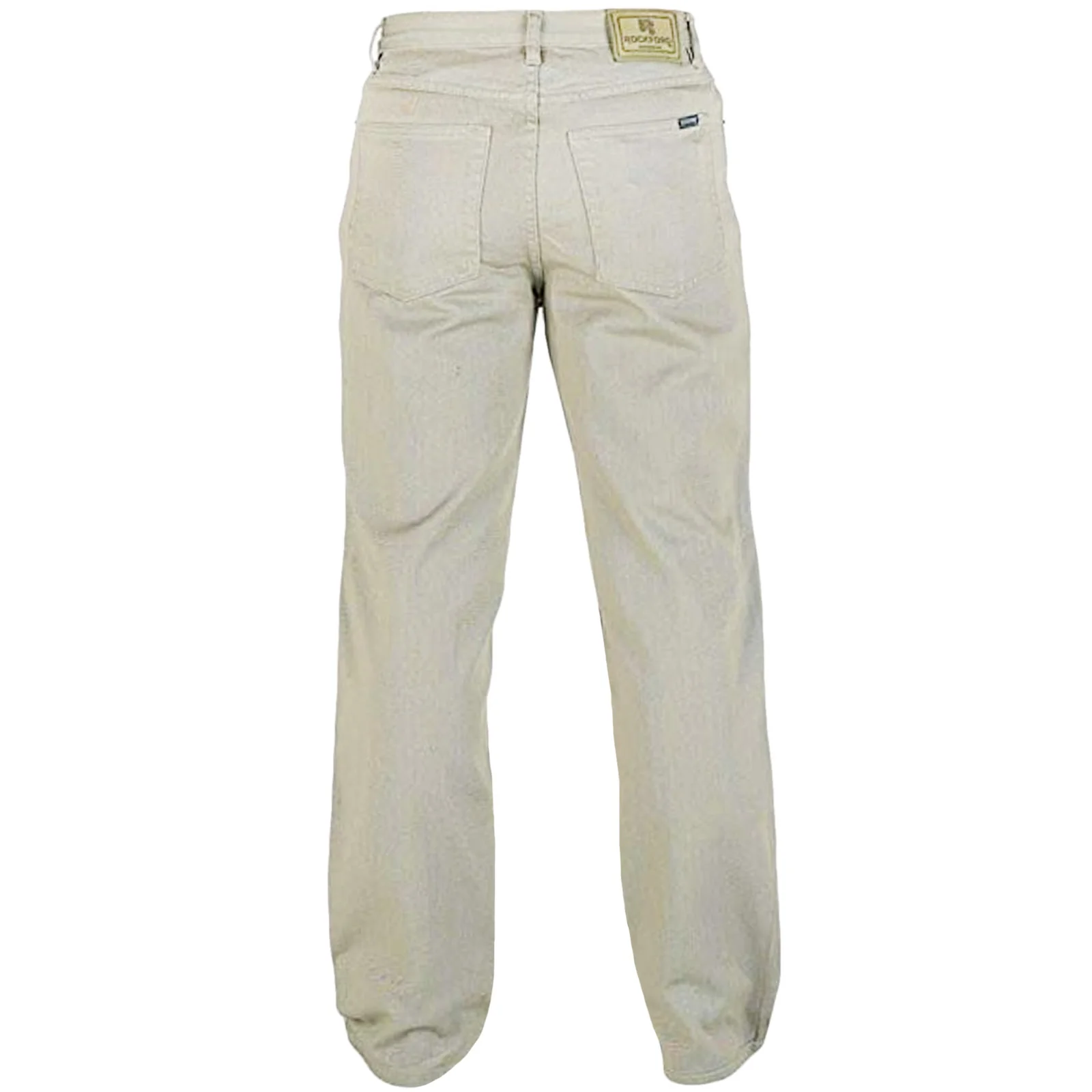 D555 Rockford Mens Comfort Fit Big & Tall Kingsize Jeans - Stone - Image 2