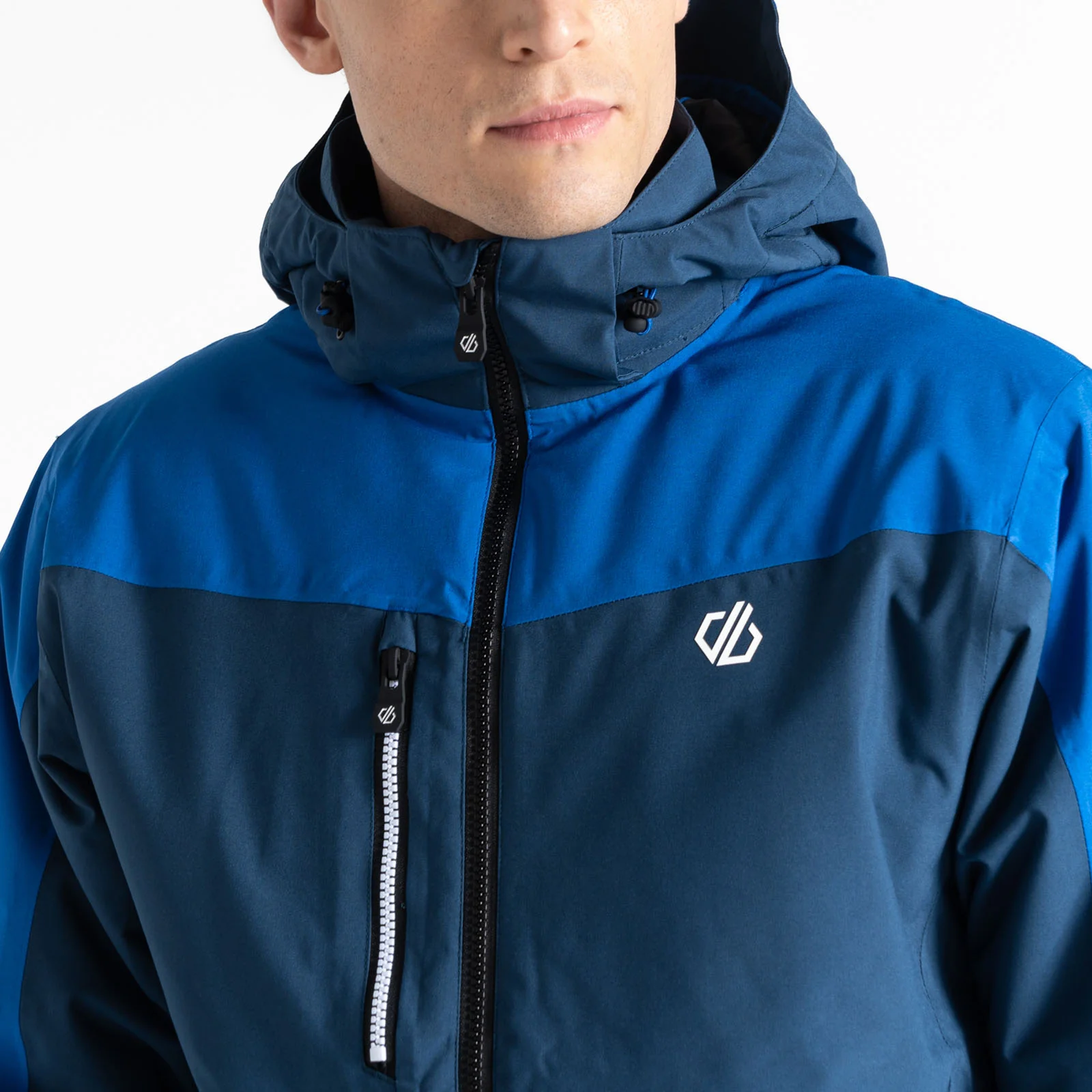 Dare 2b Mens Eagle Waterproof Hooded Thermal Ski Jacket - Olympian Blue - Image 4