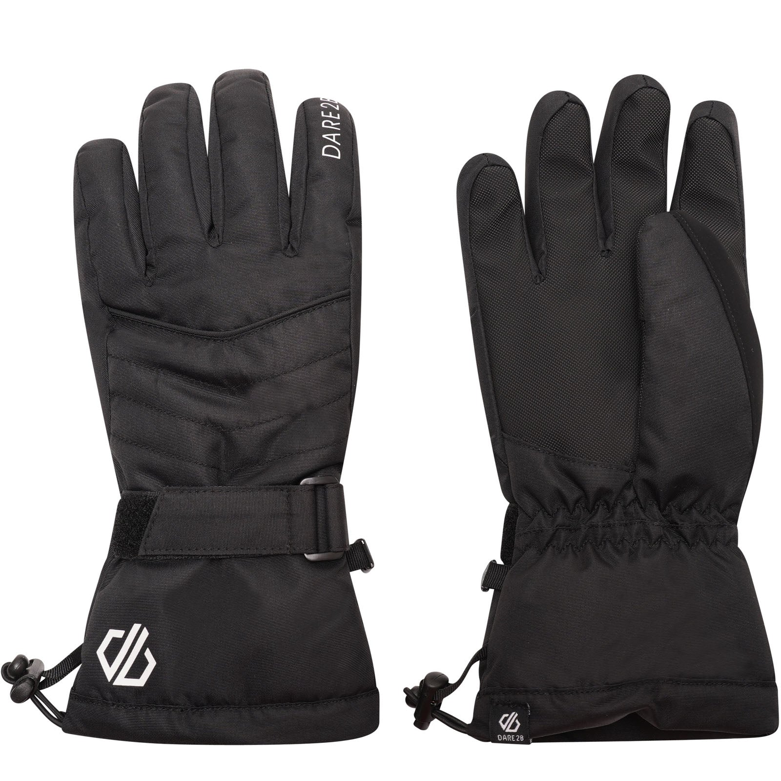 Dare 2b Womens Acute Adjustable Waterproof Ski Gloves - Black - Image 3