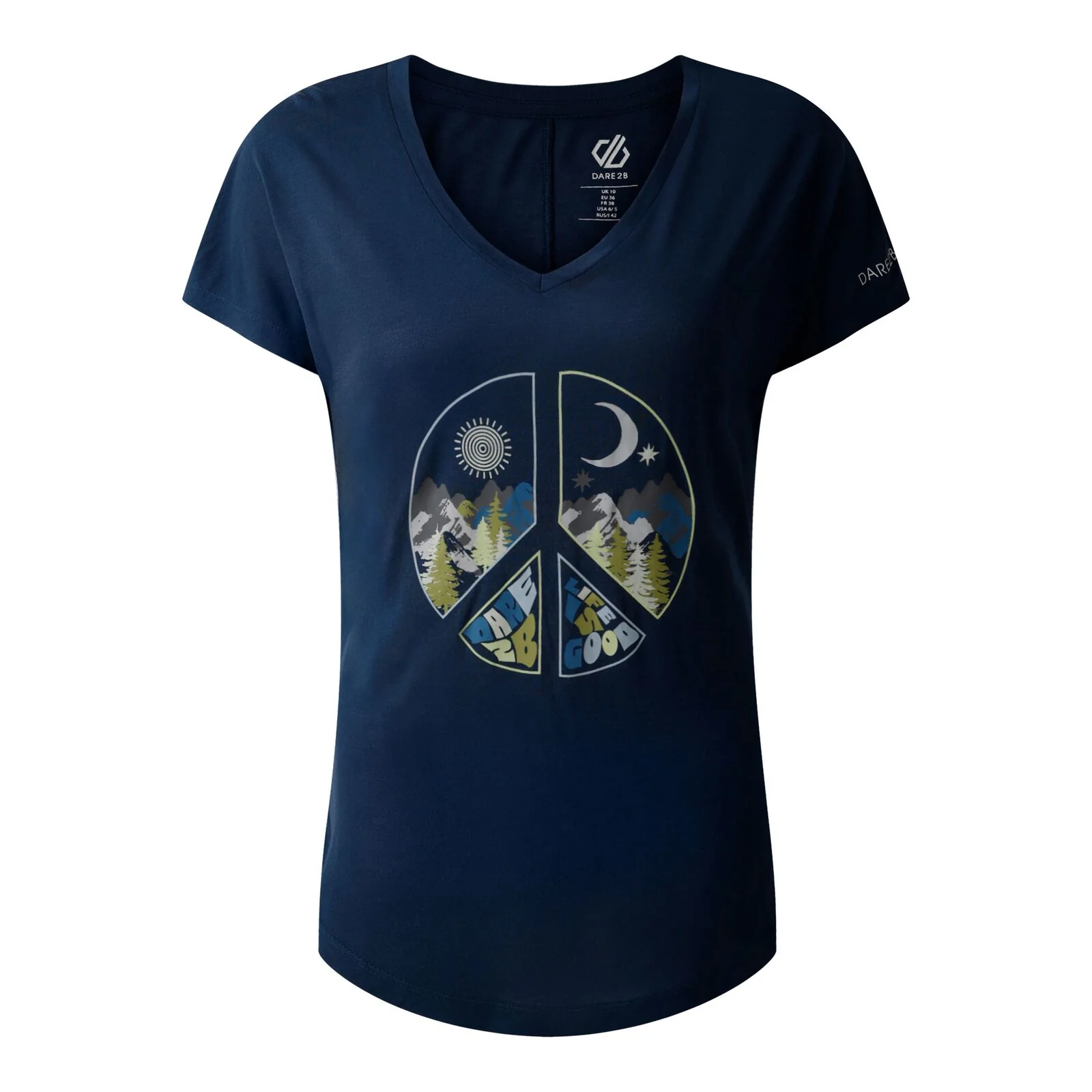 Dare 2B Womens Serene V Neck Short Sleeve T-Shirt - Image 26