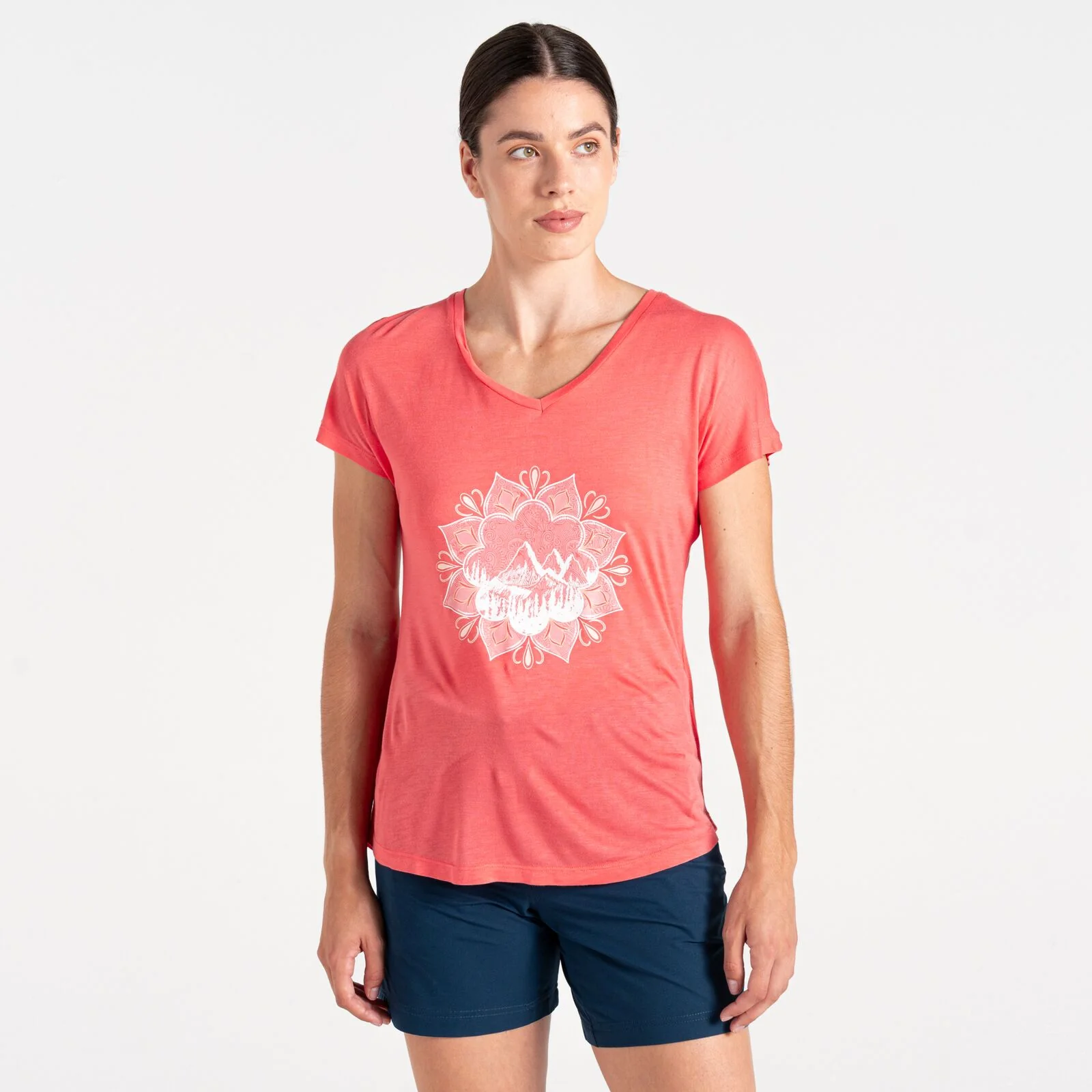 Dare 2B Womens Serene V Neck Short Sleeve T-Shirt - Image 4