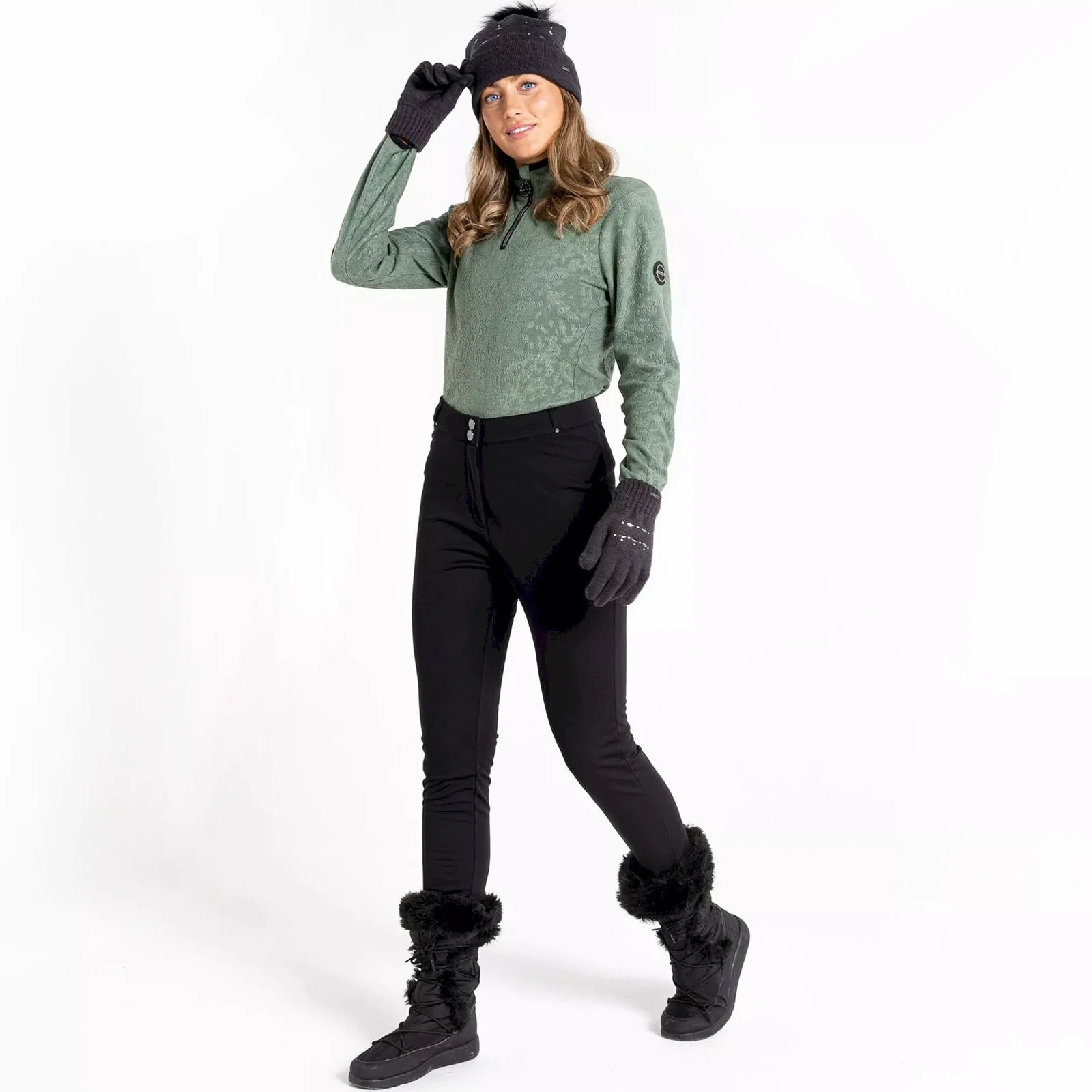 Dare 2b Womens Sleek II Waterproof Ski Trousers - Black - Image 4