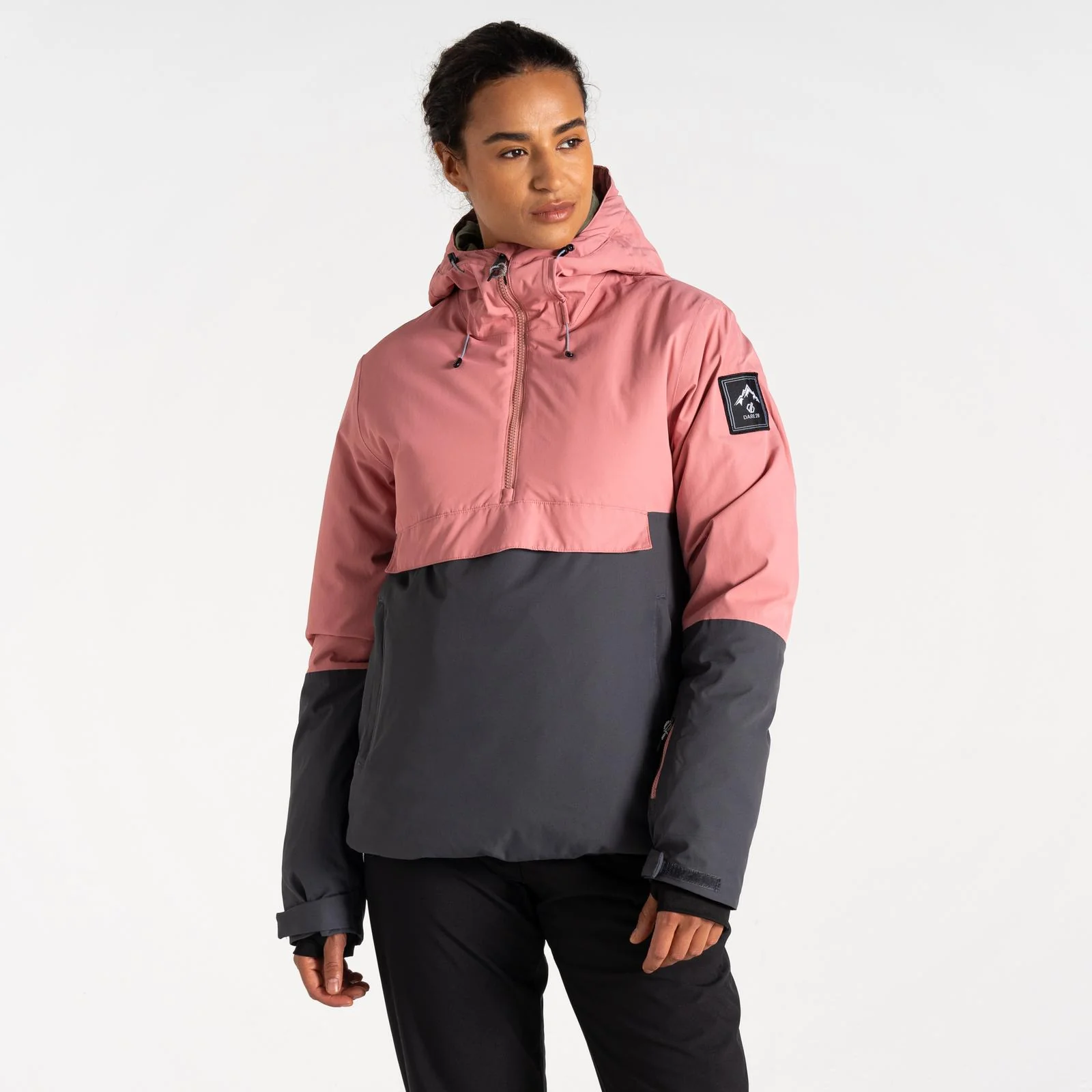 Dare 2b Womens Snowburst Overhead Hooded Ski Skiing Jacket - Image 3
