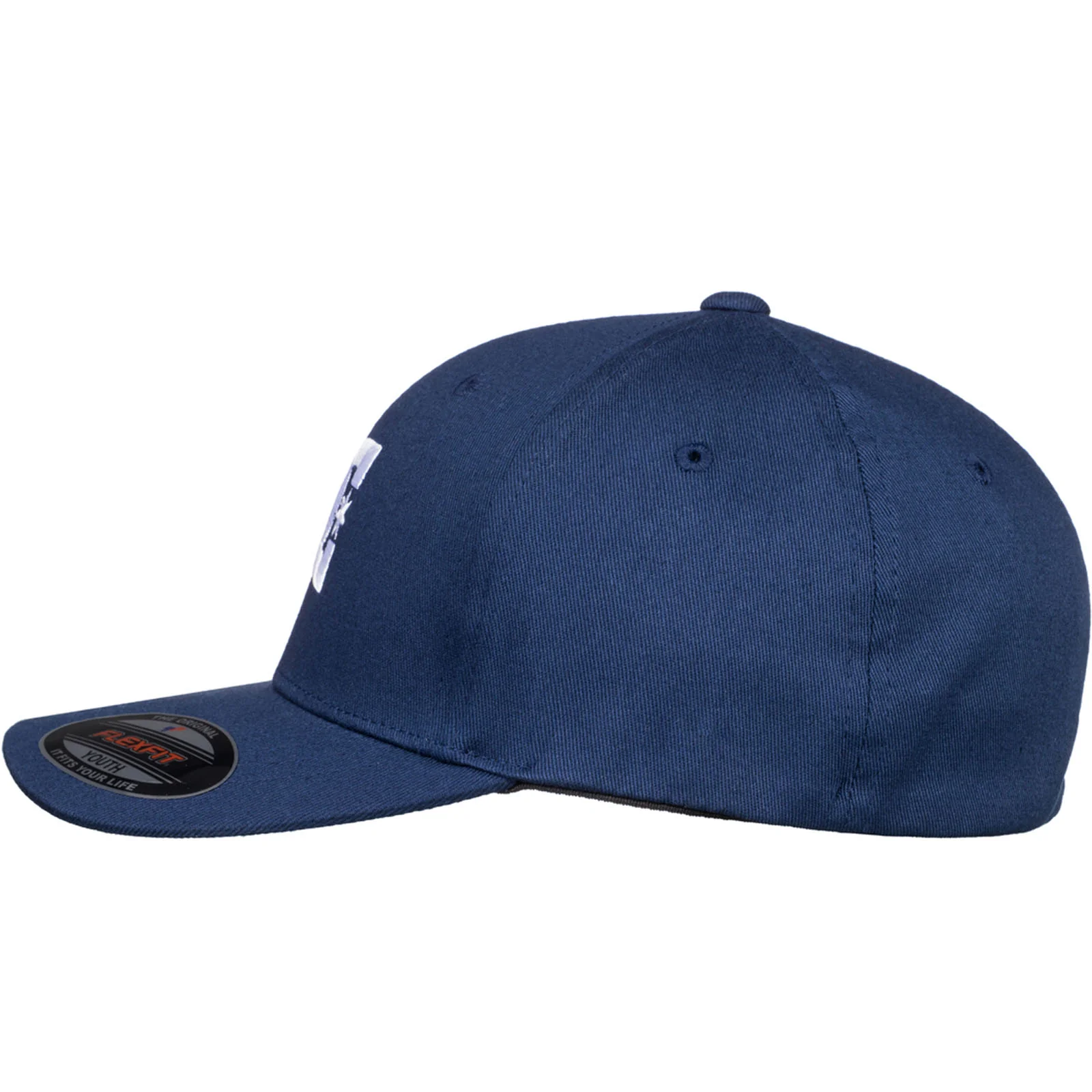 DC Shoes Kids Cap Star Flexi Fit Curved Visor Baseball Cap - Blue - Image 3