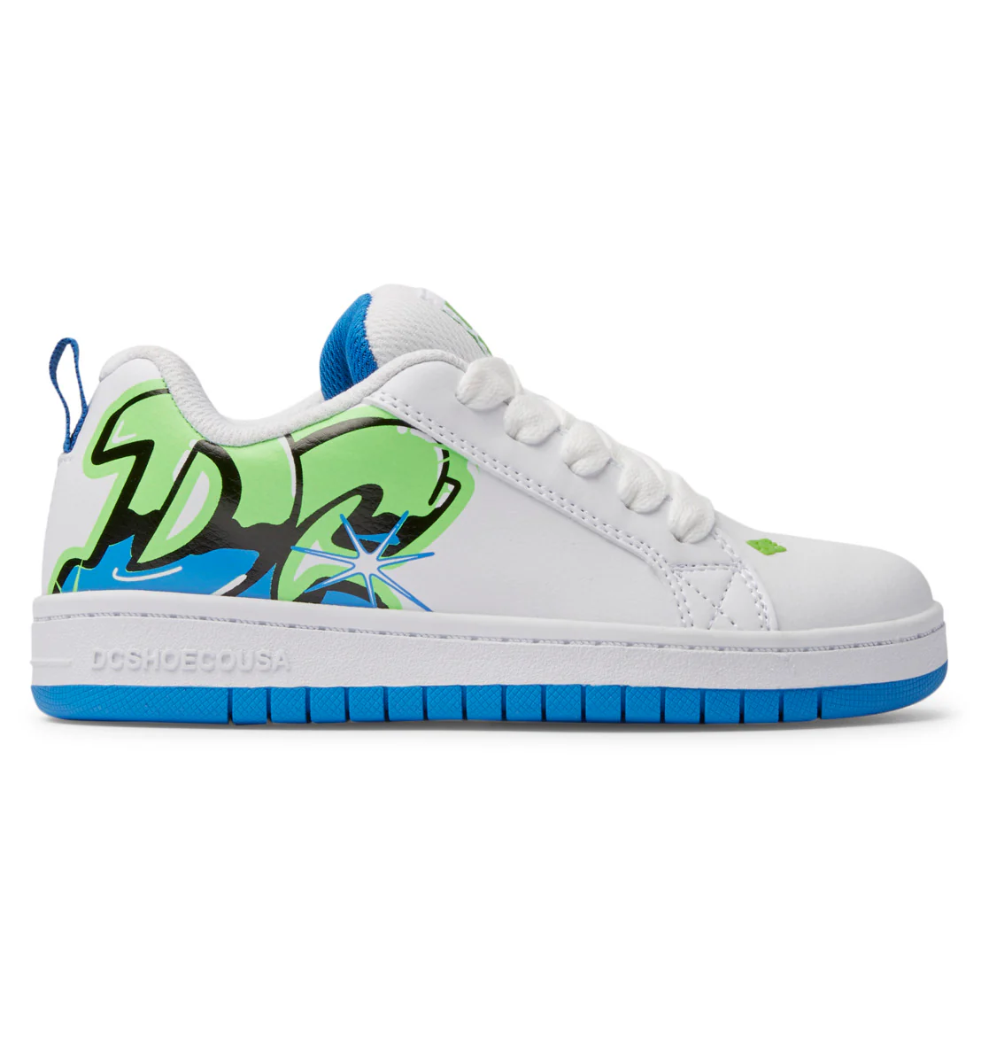 DC Shoes Kids Court Graffik Leather Chunky Trainers - Image 5